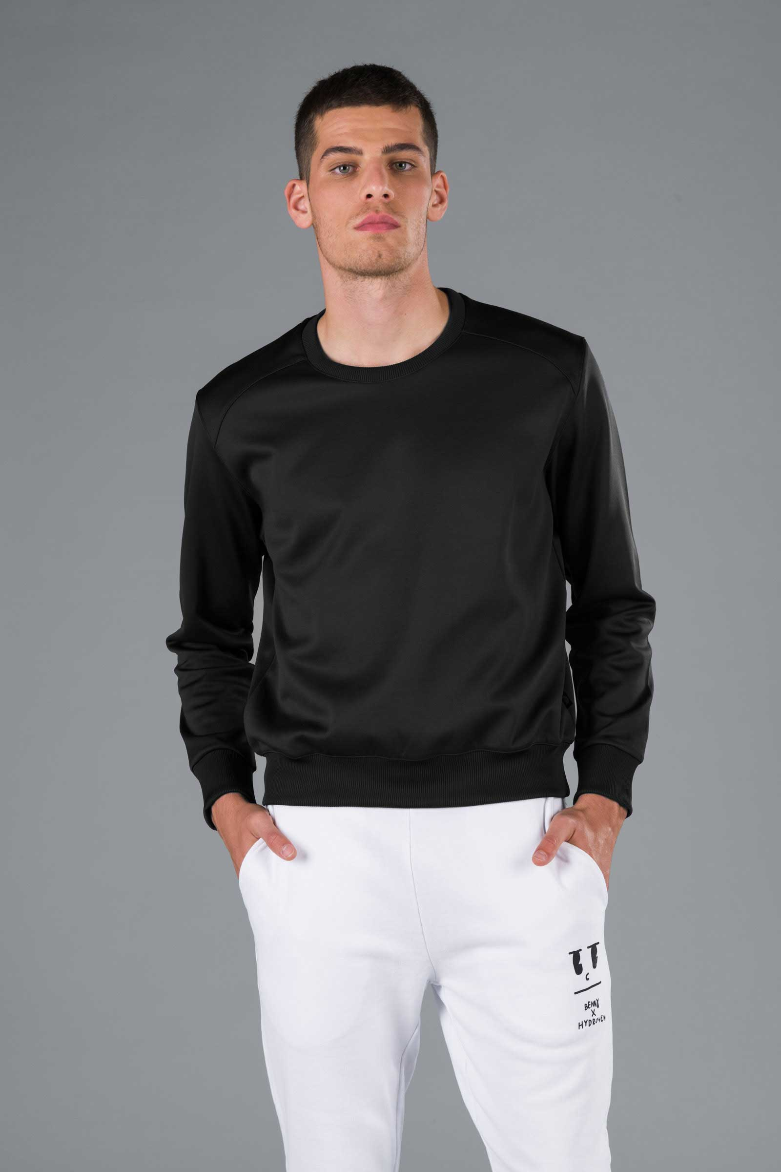 TECH CREWNECK - BLACK - Abbigliamento sportivo | Hydrogen
