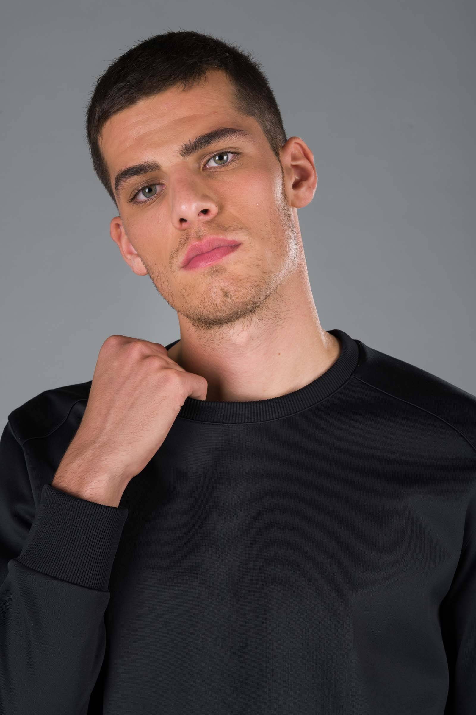 FELPA GIROCOLLO - BLACK - Abbigliamento sportivo | Hydrogen