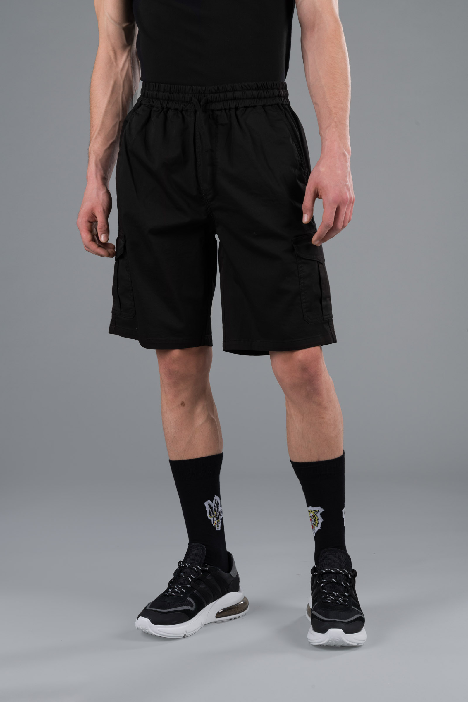CARGO SHORTS - BLACK - Abbigliamento sportivo | Hydrogen