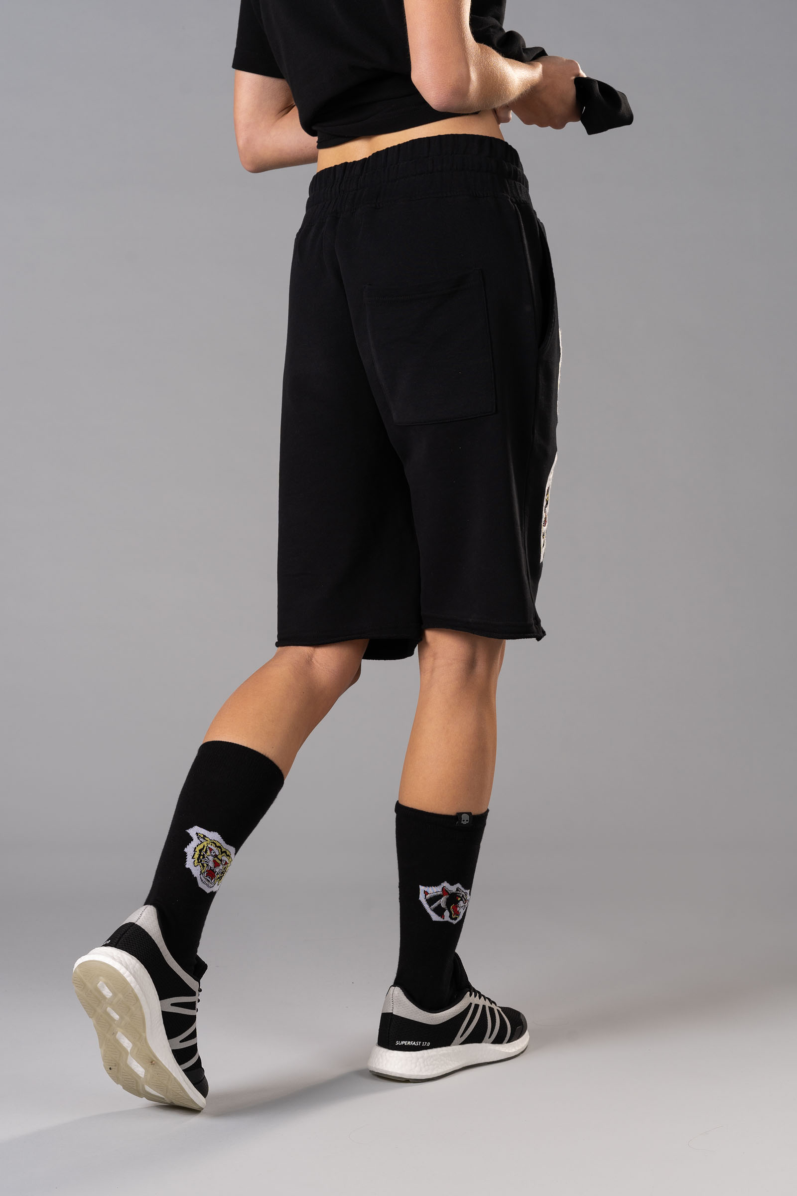 CUSTOM TATTOO SHORTS - BLACK - Hydrogen - Luxury Sportwear
