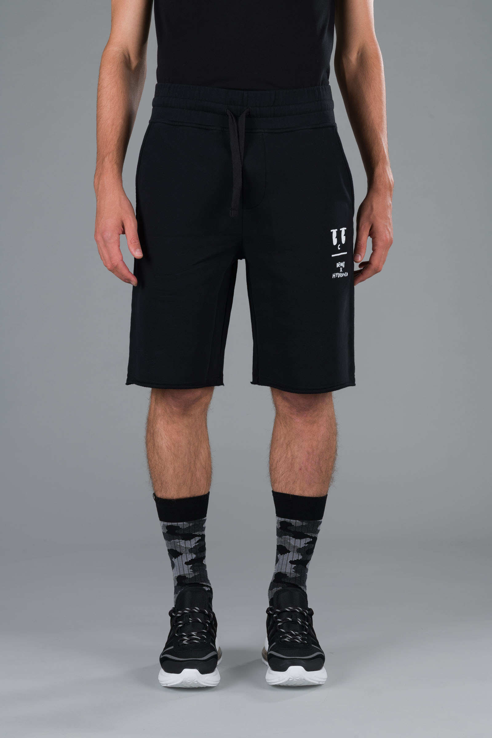 BENNY SHORTS - BLACK - Hydrogen - Luxury Sportwear
