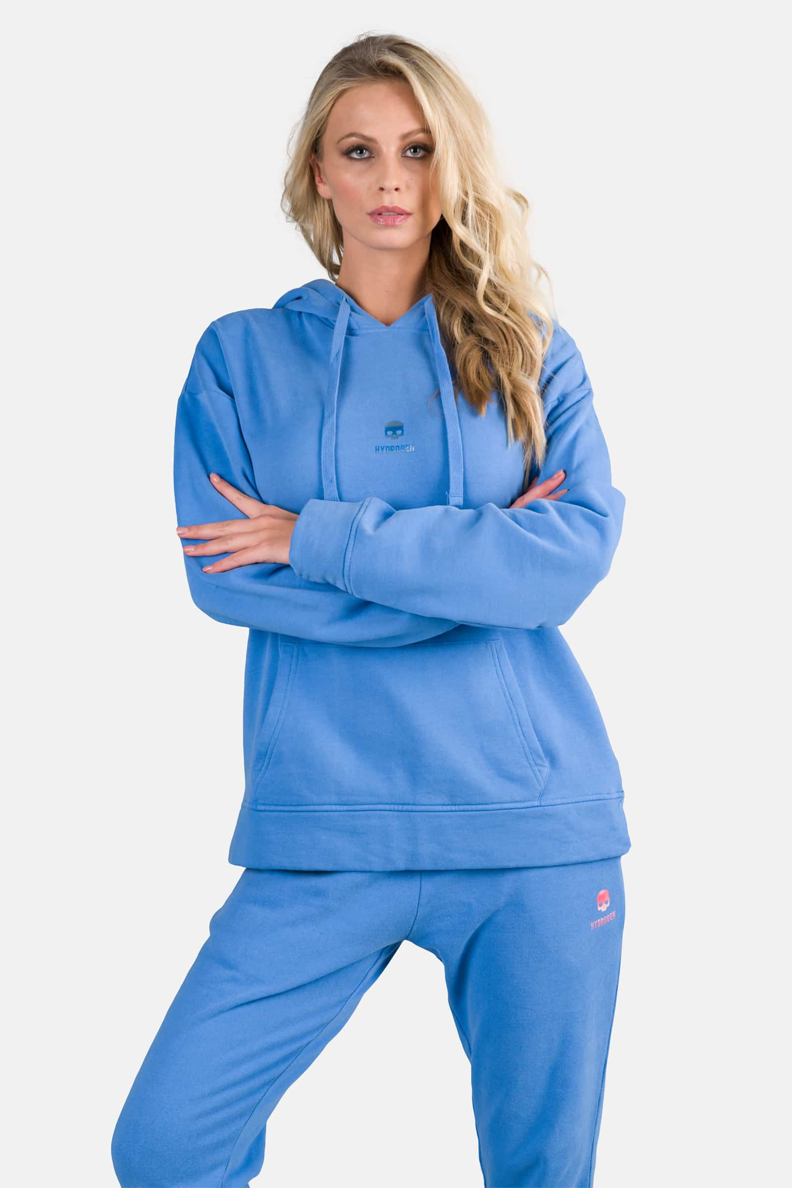 SKULL HOODIE - SKY BLUE - Hydrogen - Luxury Sportwear