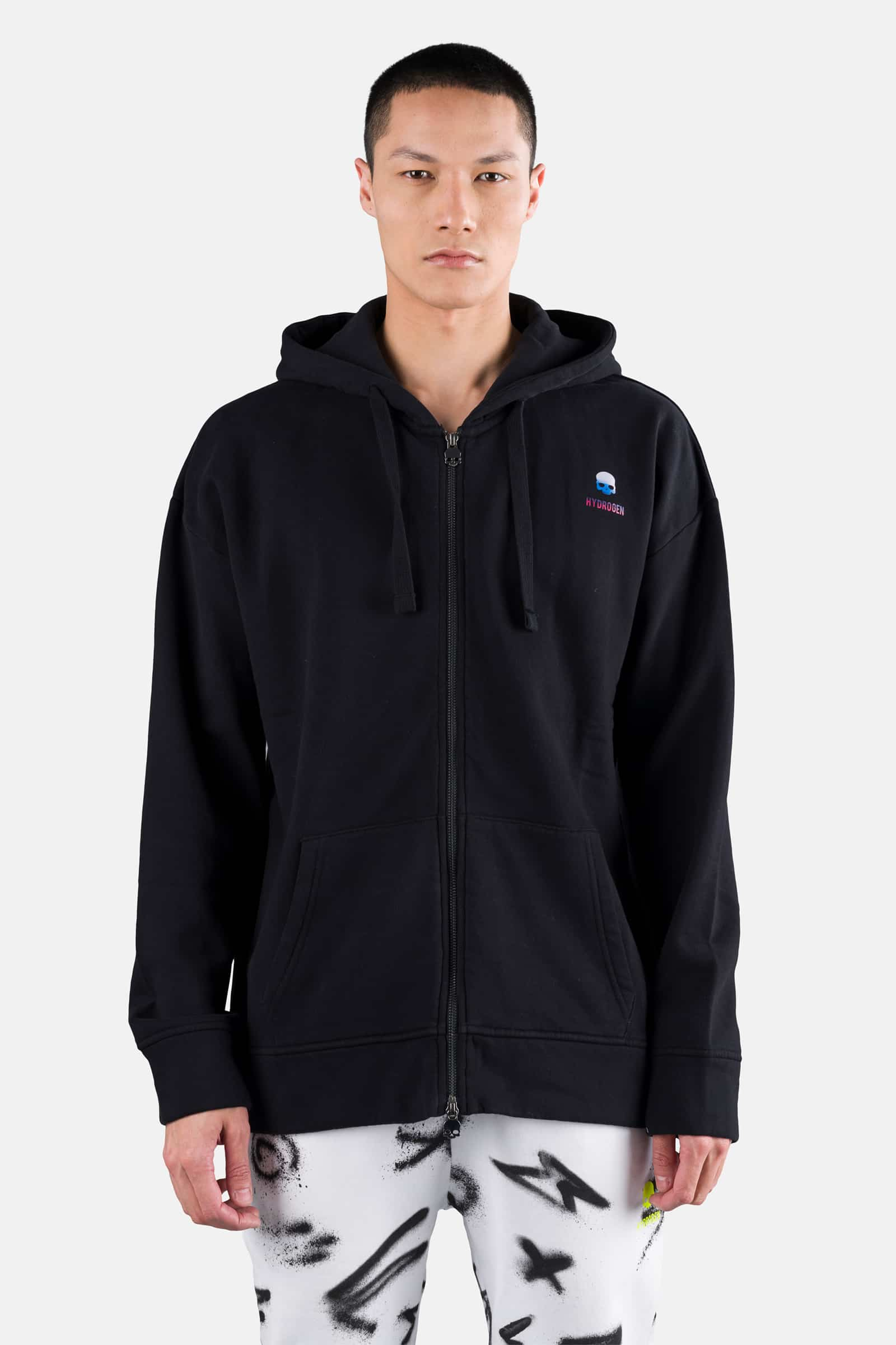 SKULL FZ HOODIE - Apparel - Hydrogen - Luxury Sportwear