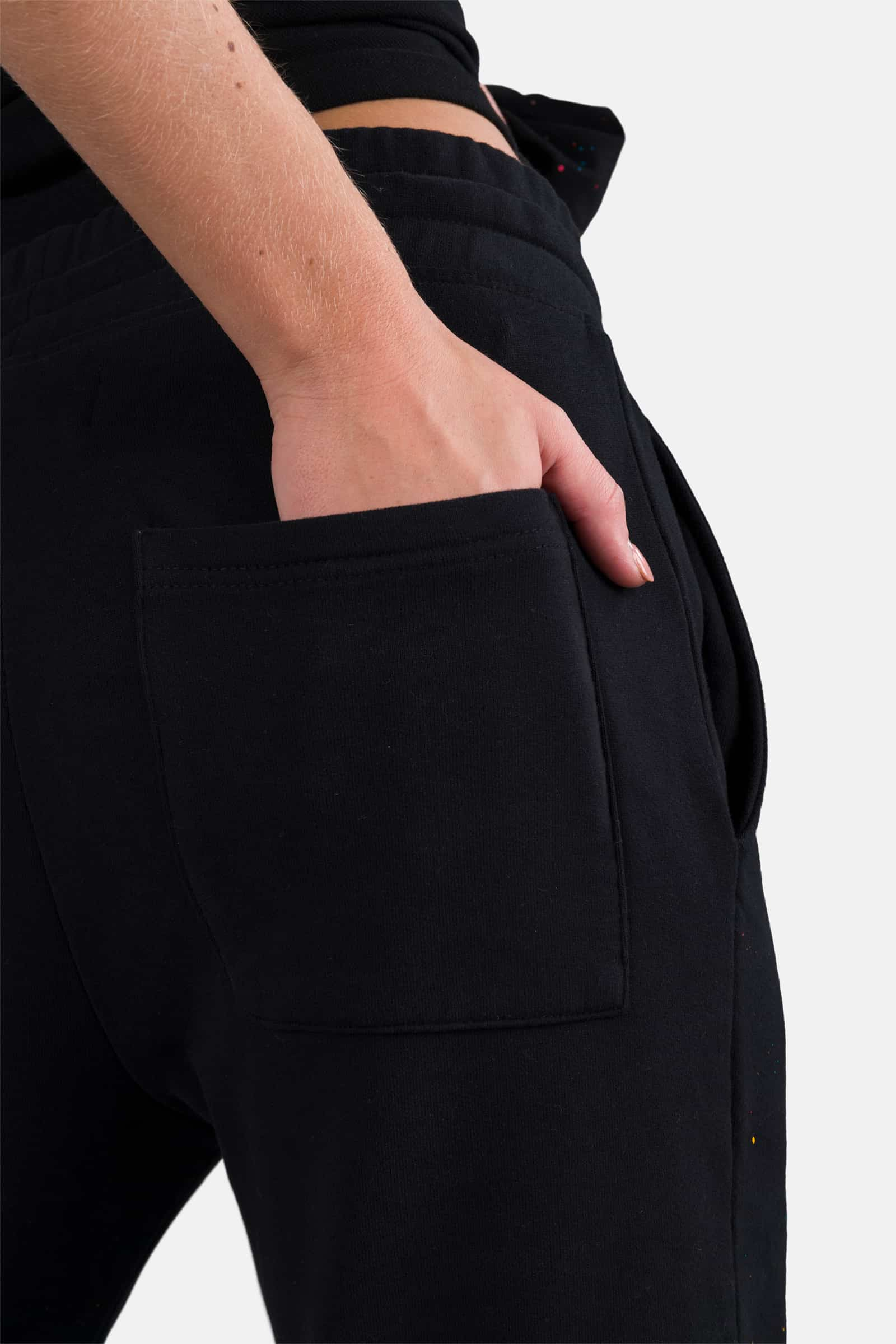 PRINTED PANTS - BLACK PAINT - Hydrogen - Luxury Sportwear