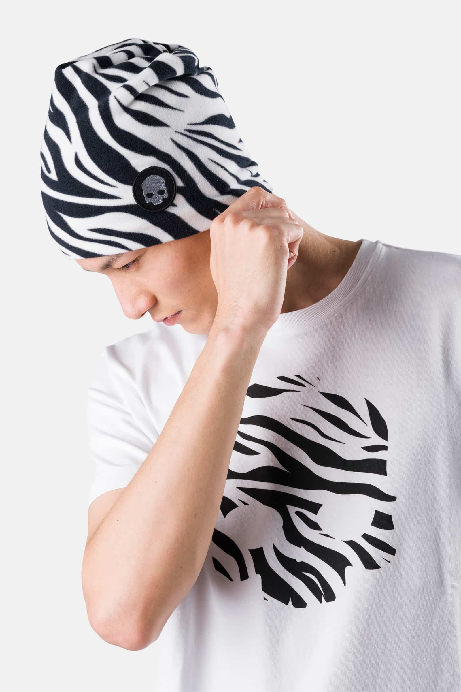 SKULL TEE - WHITE,ZEBRA - Hydrogen - Luxury Sportwear