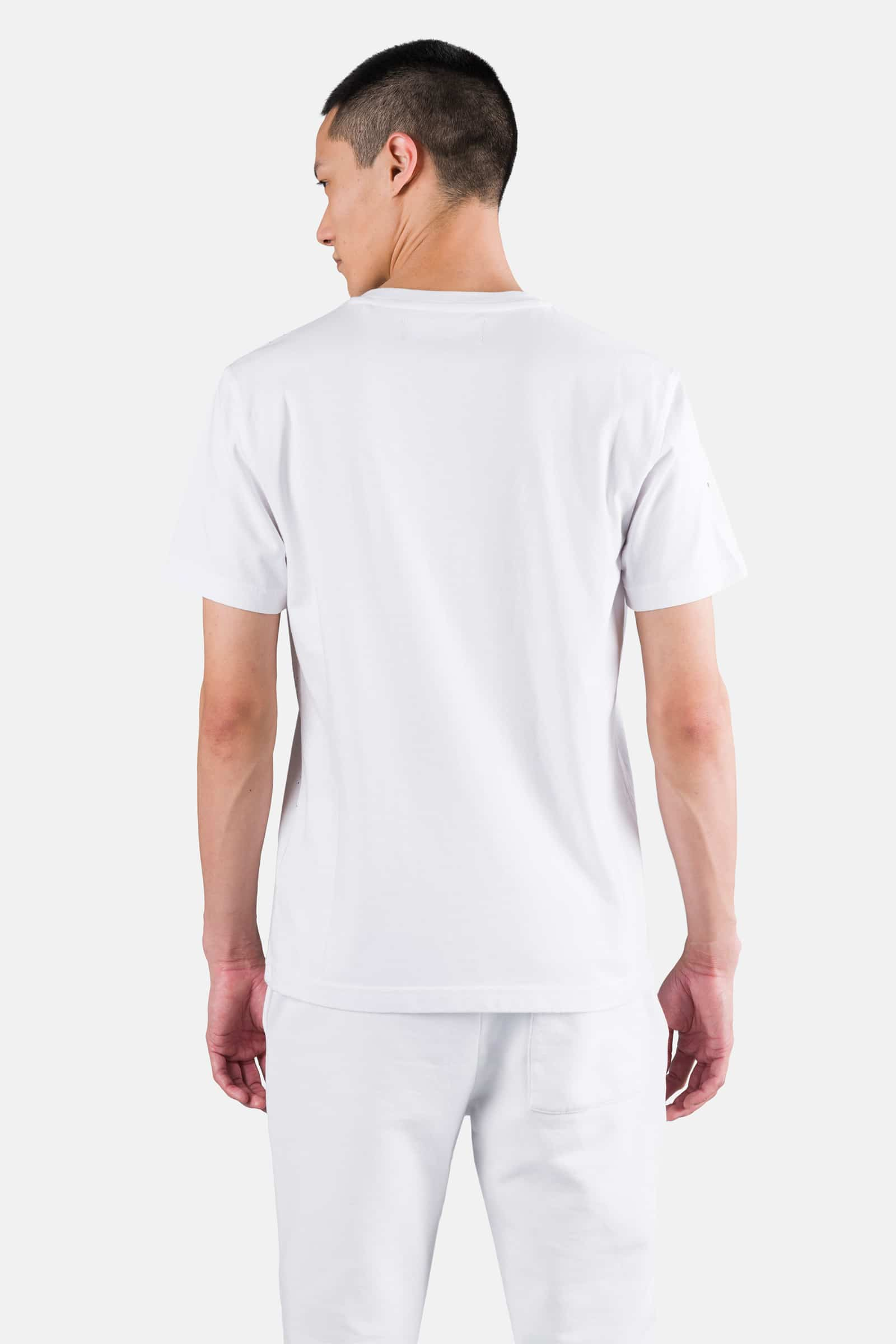 PRINTED SKULL TEE - WHITE PAINT - Hydrogen - Luxury Sportwear