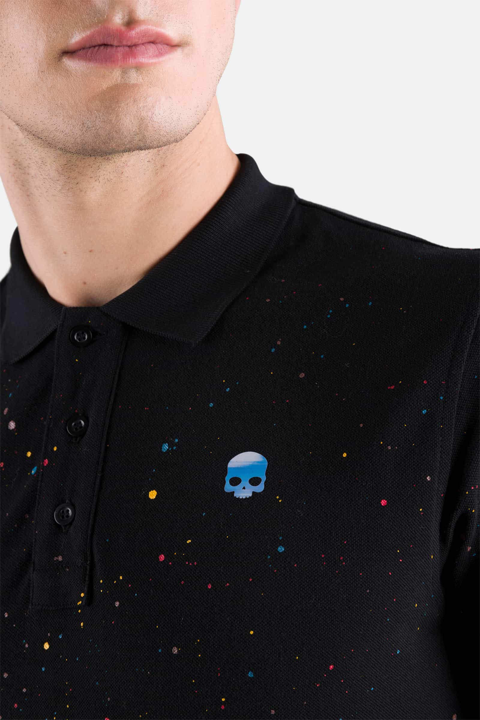 POLO CON STAMPA - BLACK PAINT - Abbigliamento sportivo | Hydrogen