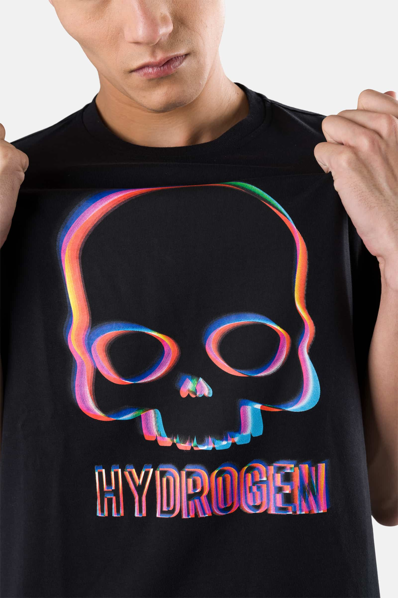 HYDROGEN SKULL TEE - BLACK - Hydrogen - Luxury Sportwear