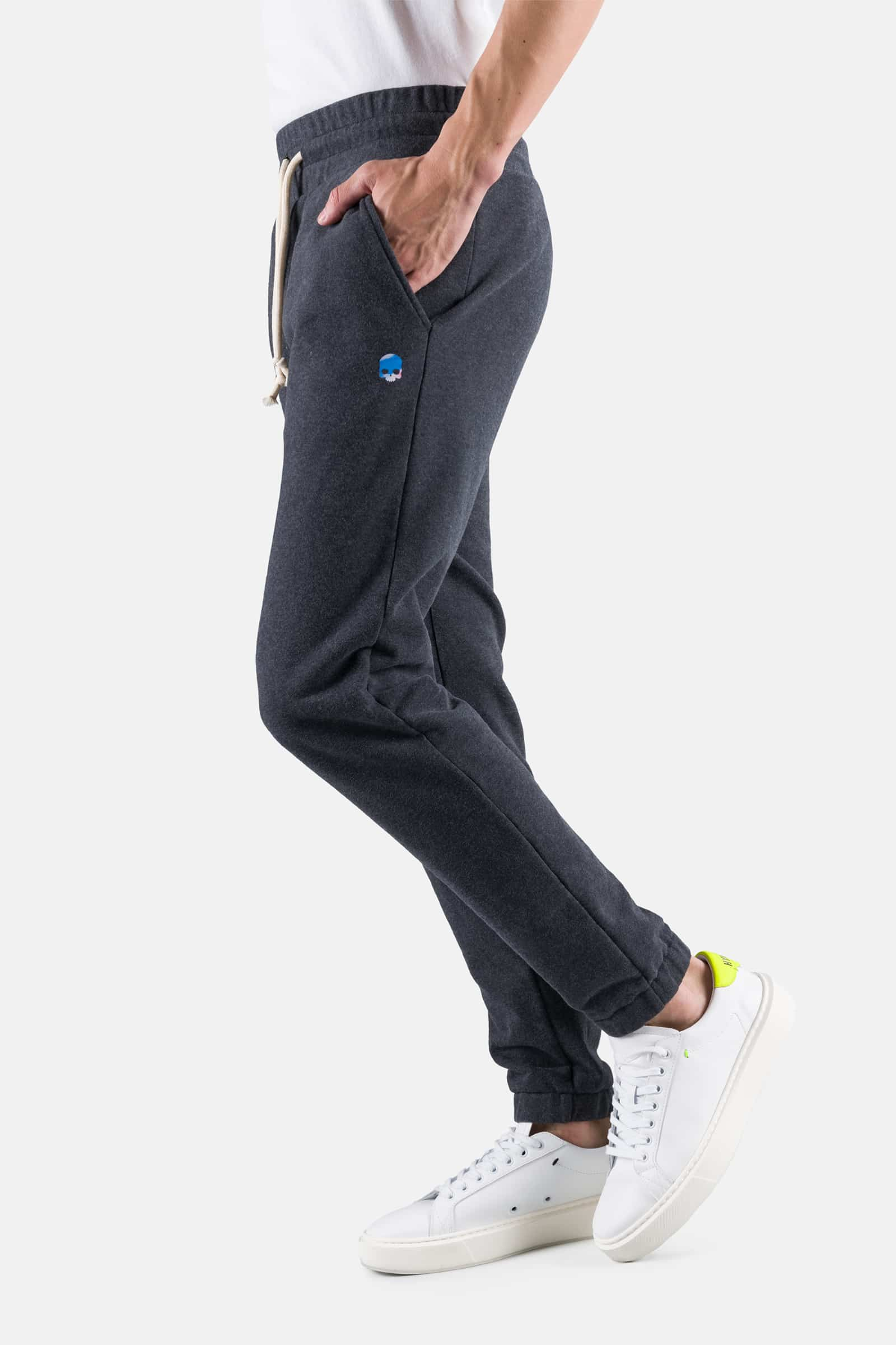 SKULL PANTS - ANTHRACITE - Hydrogen - Luxury Sportwear