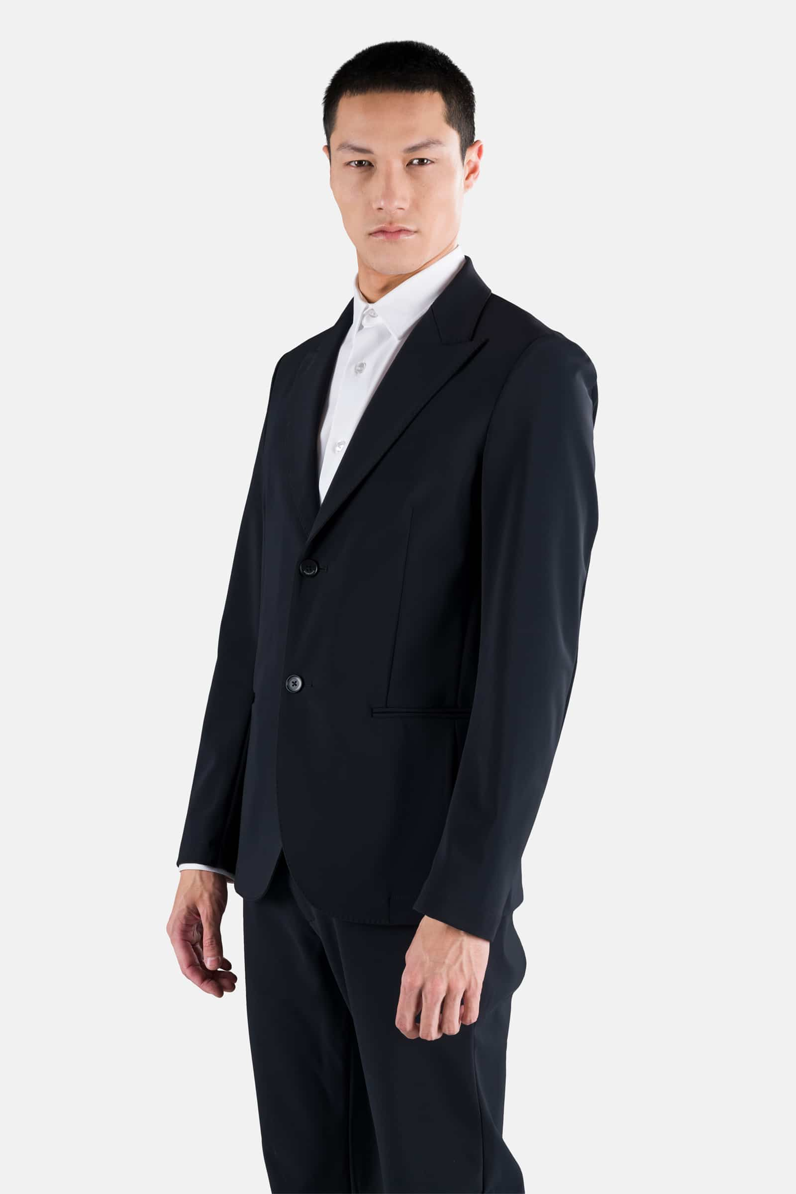 PEAK LAPEL JACKET - BLACK CHECK - Hydrogen - Luxury Sportwear