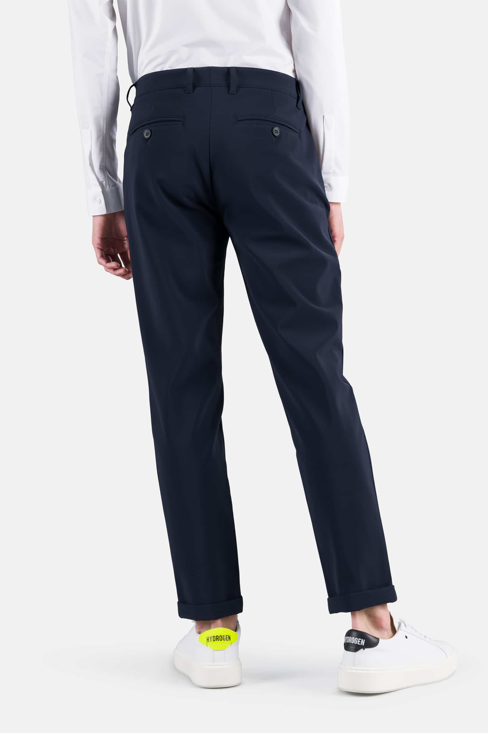 CLASSIC PANTS - BLUE CHECK - Hydrogen - Luxury Sportwear