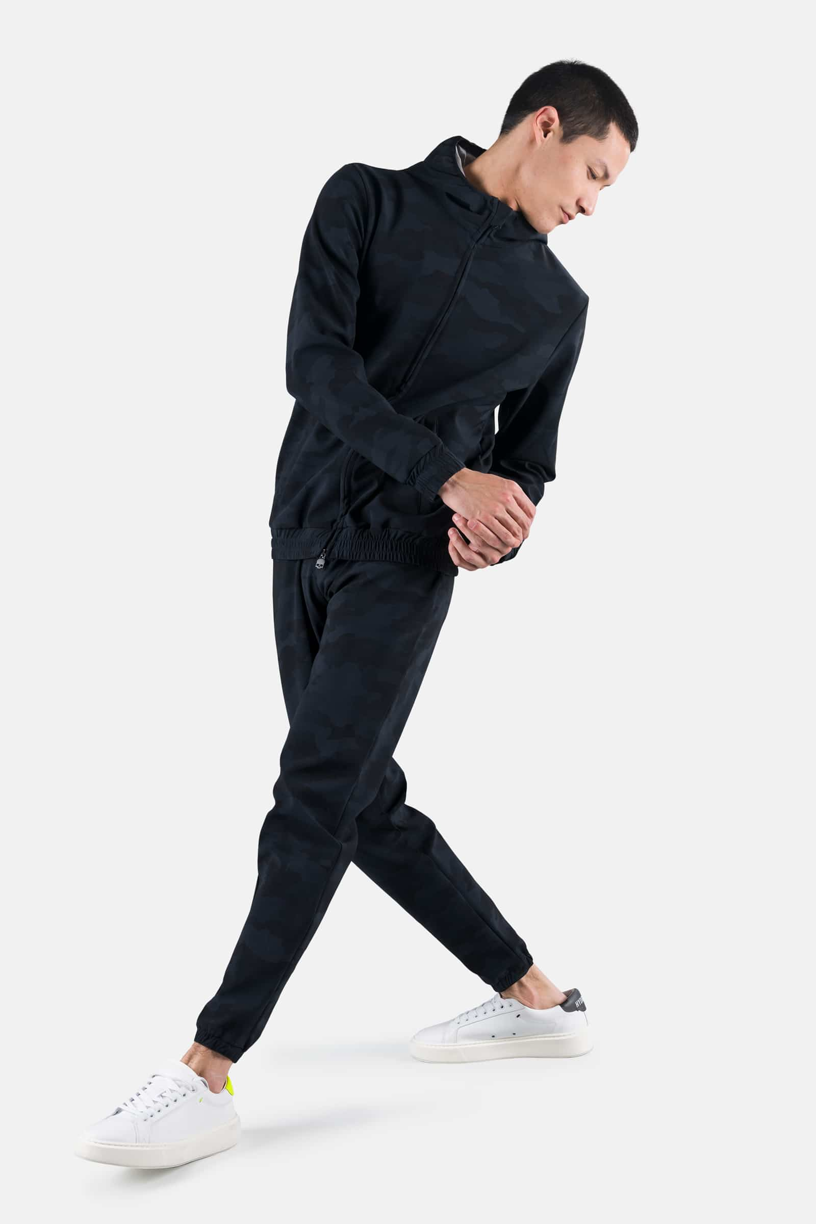 URBAN HOODIE - BLACK CAMOUFLAGE - Hydrogen - Luxury Sportwear