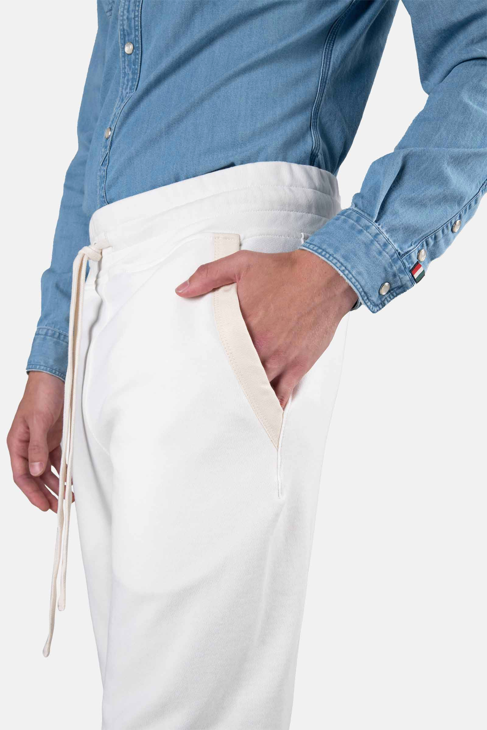 TRACK PANTS - WHITE - Hydrogen - Luxury Sportwear