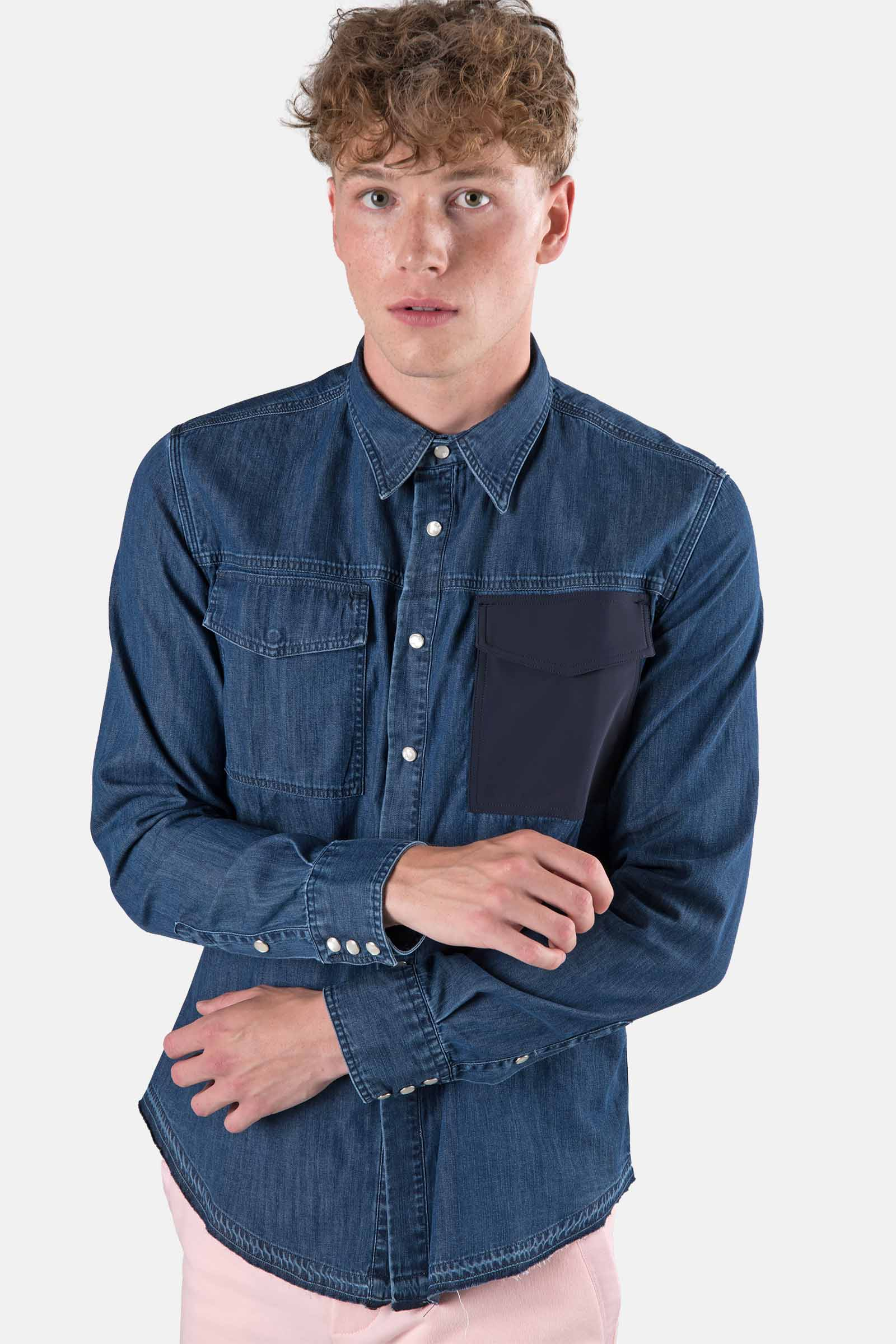 SAFARI SHIRT - DENIM,JEANS - Hydrogen - Luxury Sportwear