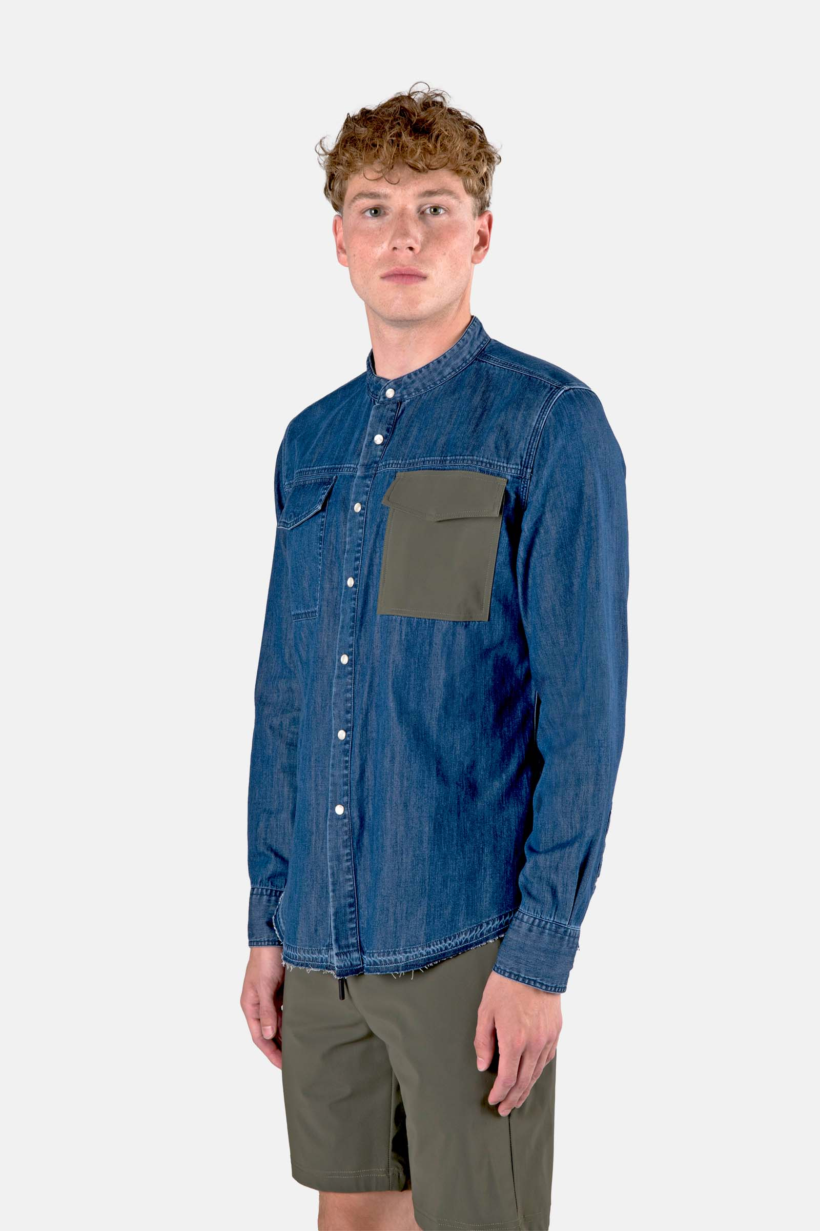 KOREAN AVVOCATO SHIRT - DENIM,JEANS - Hydrogen - Luxury Sportwear