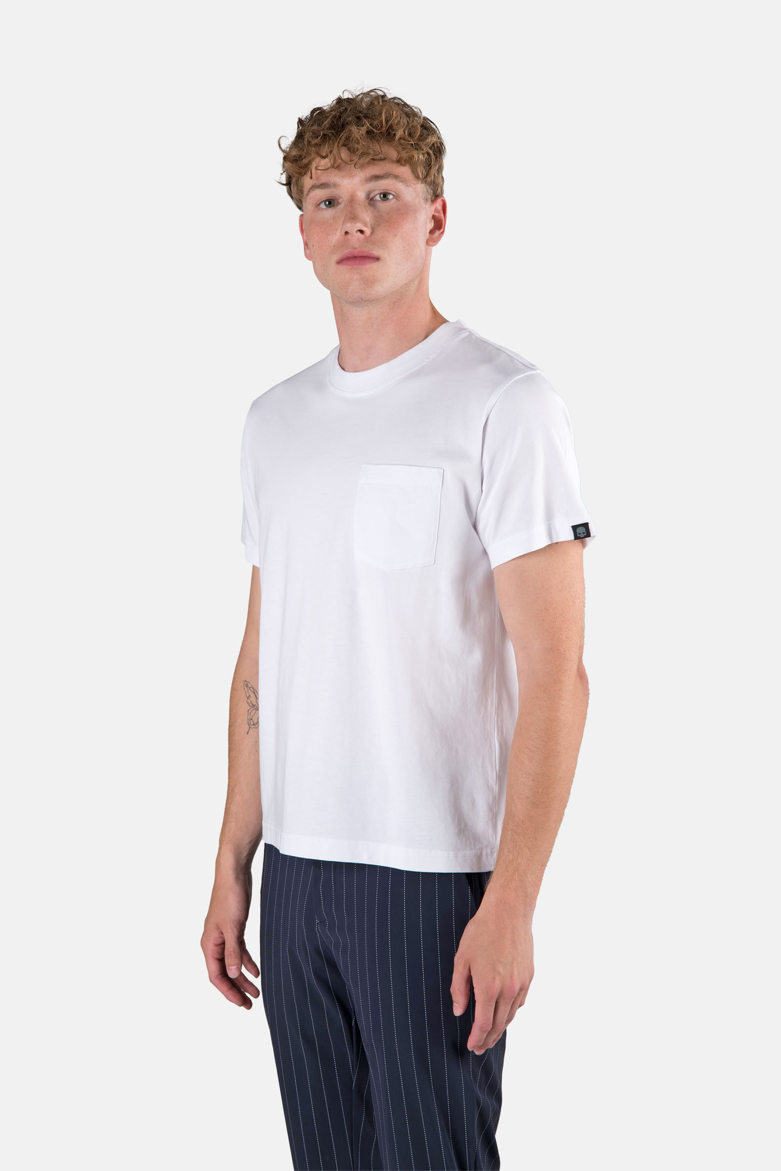 POCKET TEE - WHITE - Hydrogen - Luxury Sportwear