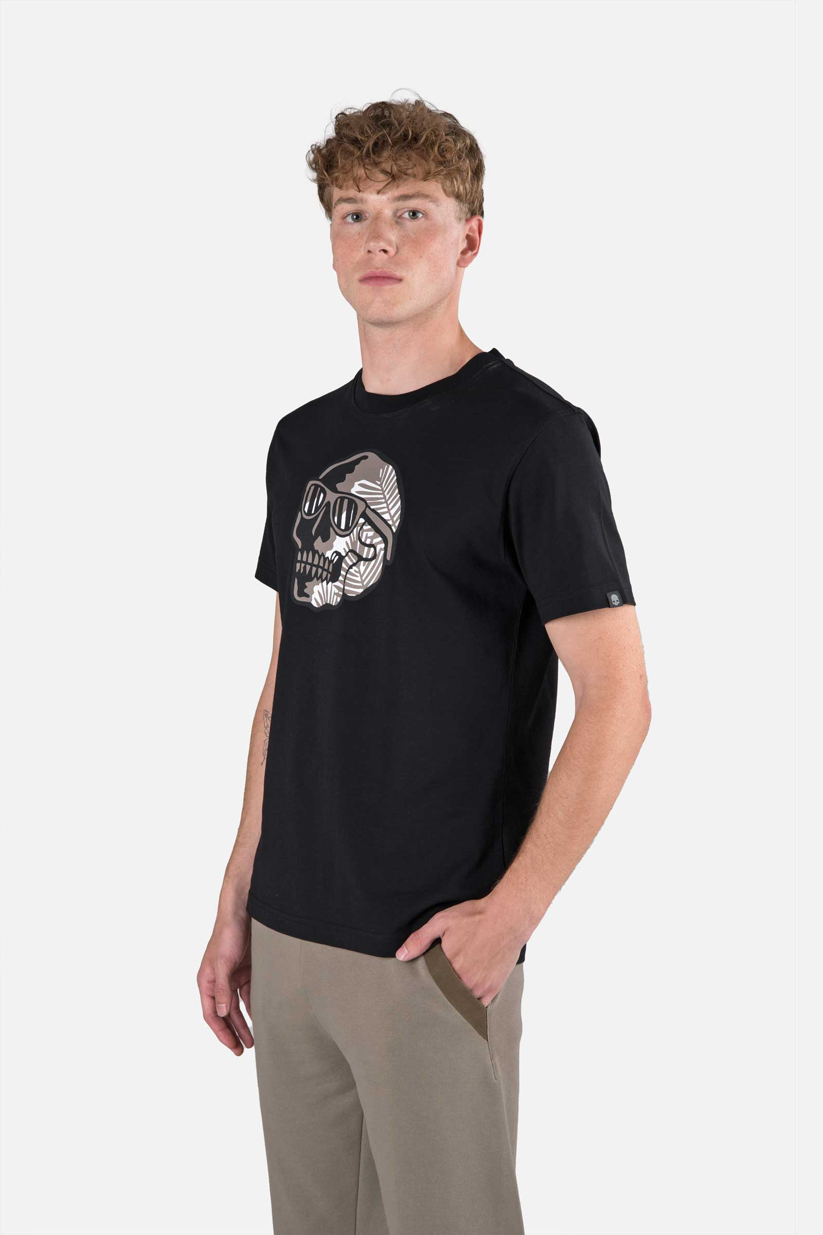 PALMS SKULL TEE - BLACK - Hydrogen - Luxury Sportwear