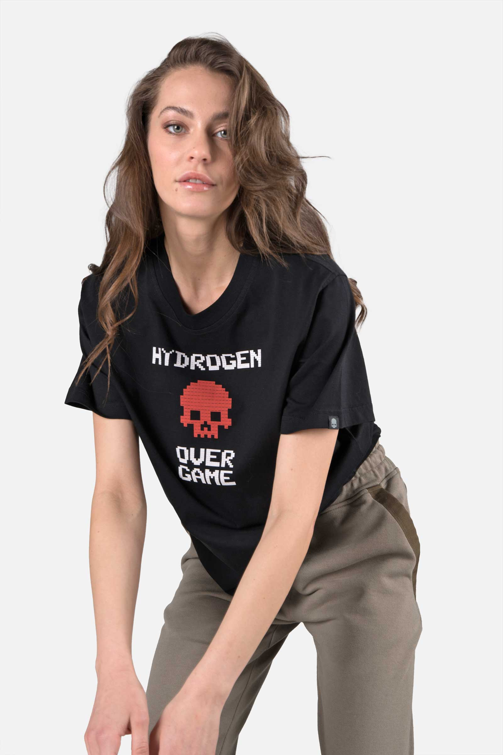 OVER GAME TEE - BLACK - Hydrogen - Luxury Sportwear