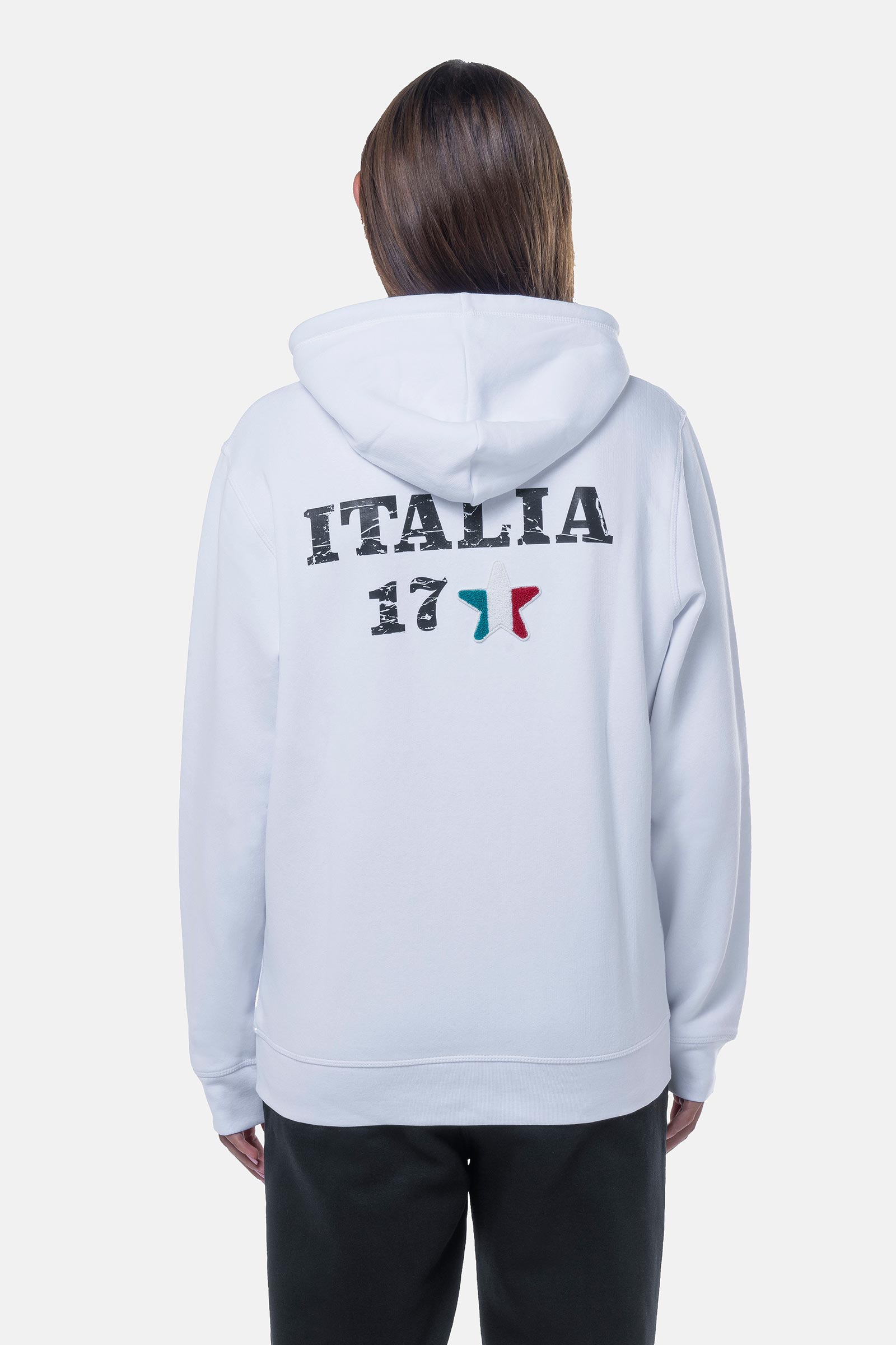 ITALIA 17 HOODIE - WHITE - Hydrogen - Luxury Sportwear