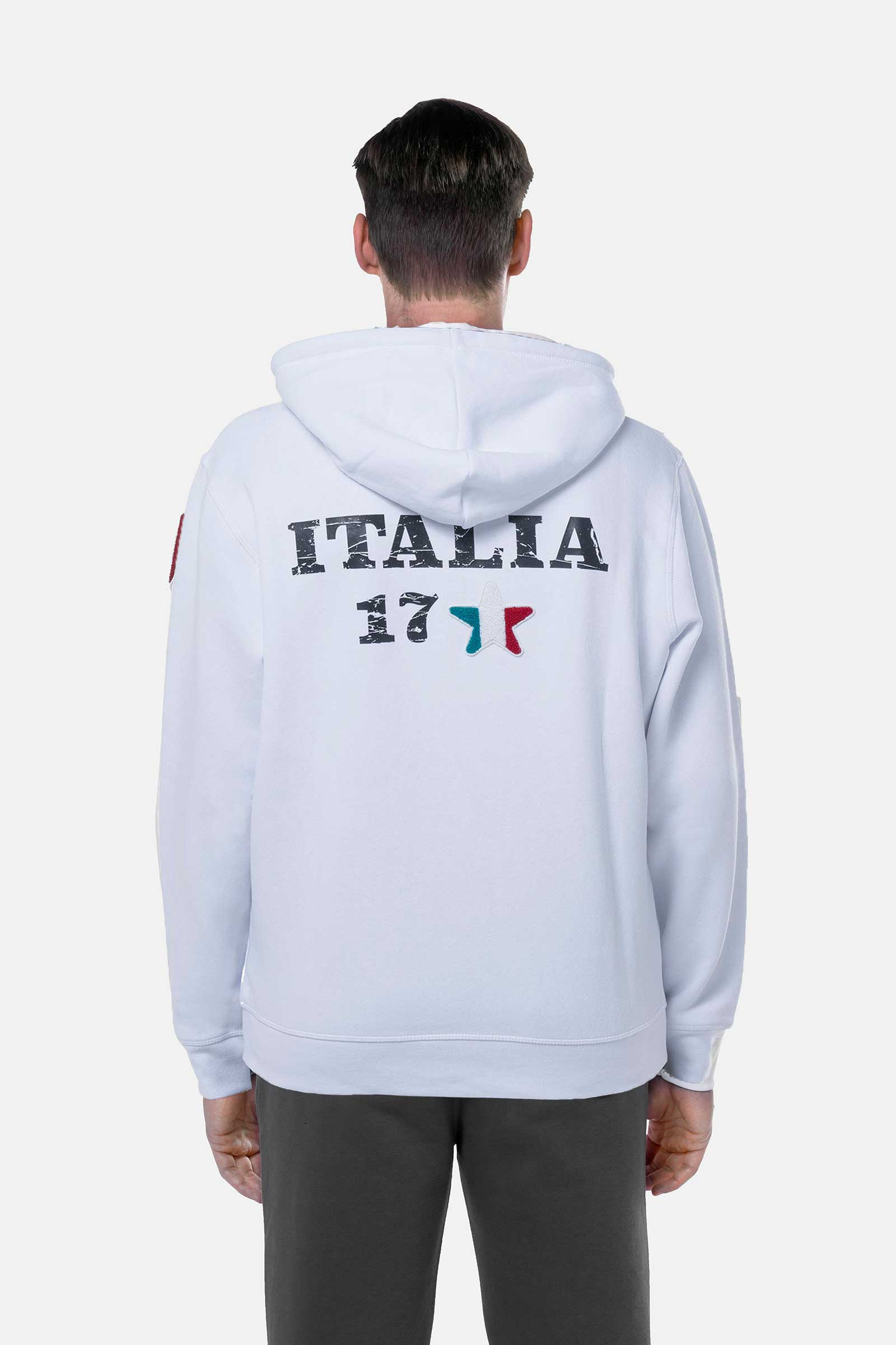 ITALIA 17 HOODIE - WHITE - Hydrogen - Luxury Sportwear