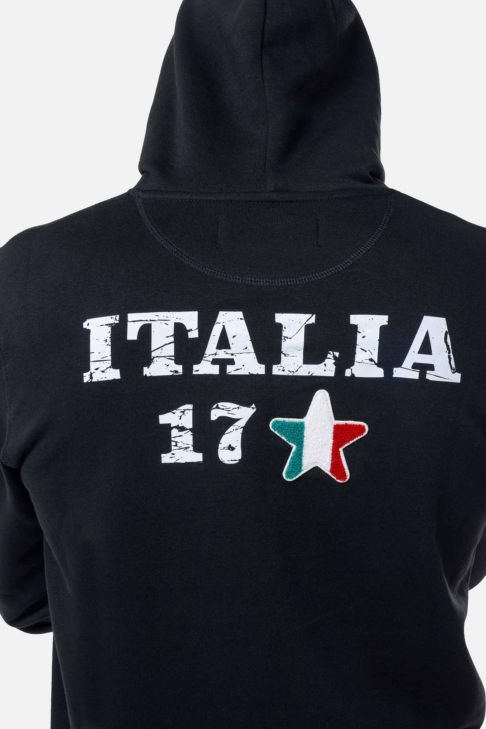 ITALIA 17 HOODIE - BLACK - Hydrogen - Luxury Sportwear