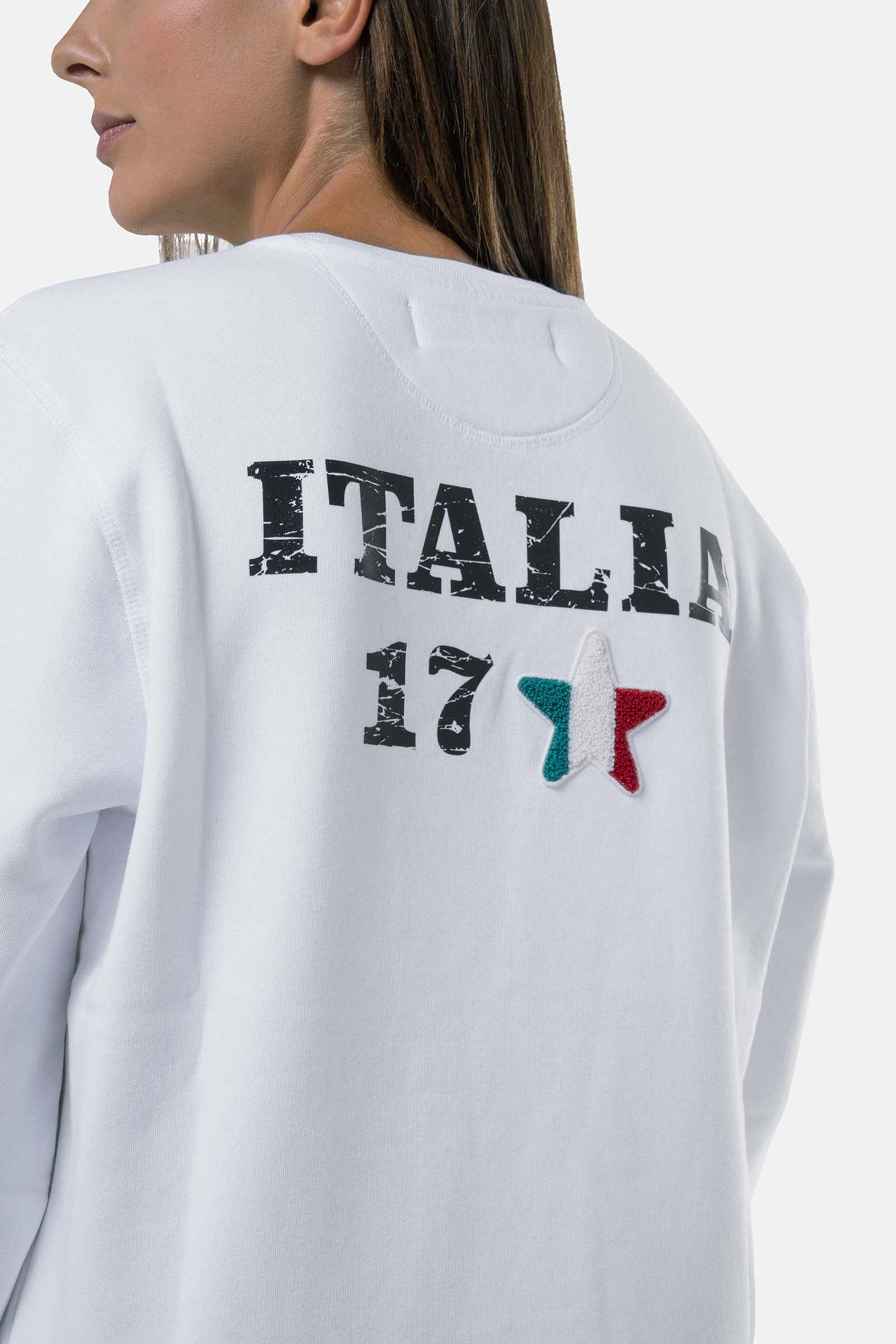 ITALIA 17 SWEATSHIRT - WHITE - Hydrogen - Luxury Sportwear