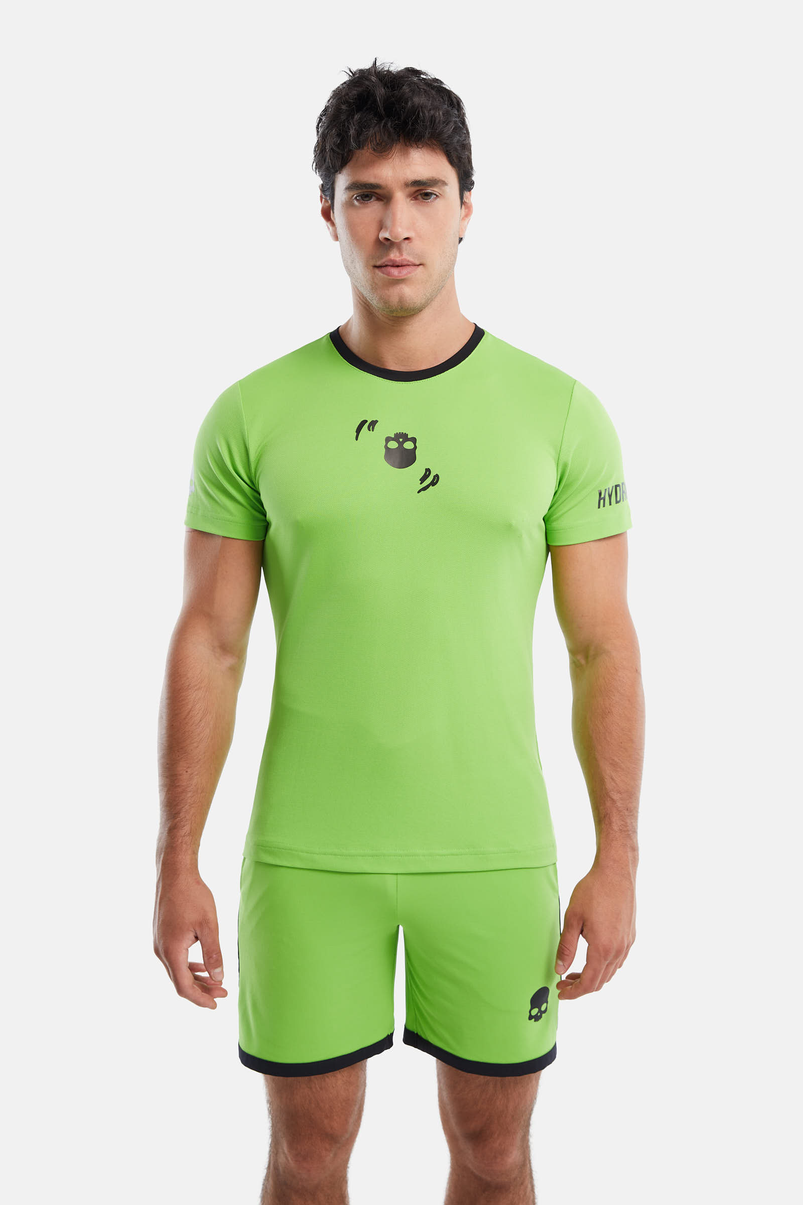 CRAZY RACKET TECH T-SHIRT - GREEN - Hydrogen - Luxury Sportwear