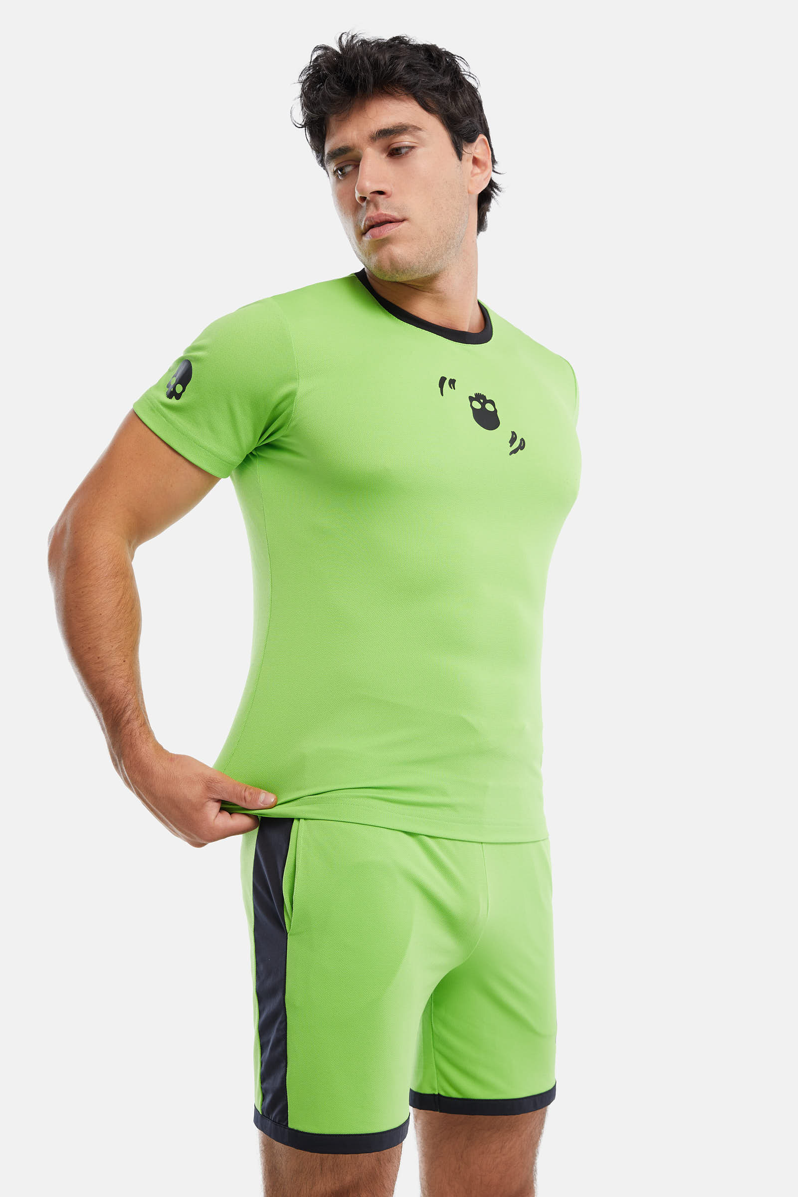 CRAZY RACKET TECH T-SHIRT - GREEN - Hydrogen - Luxury Sportwear