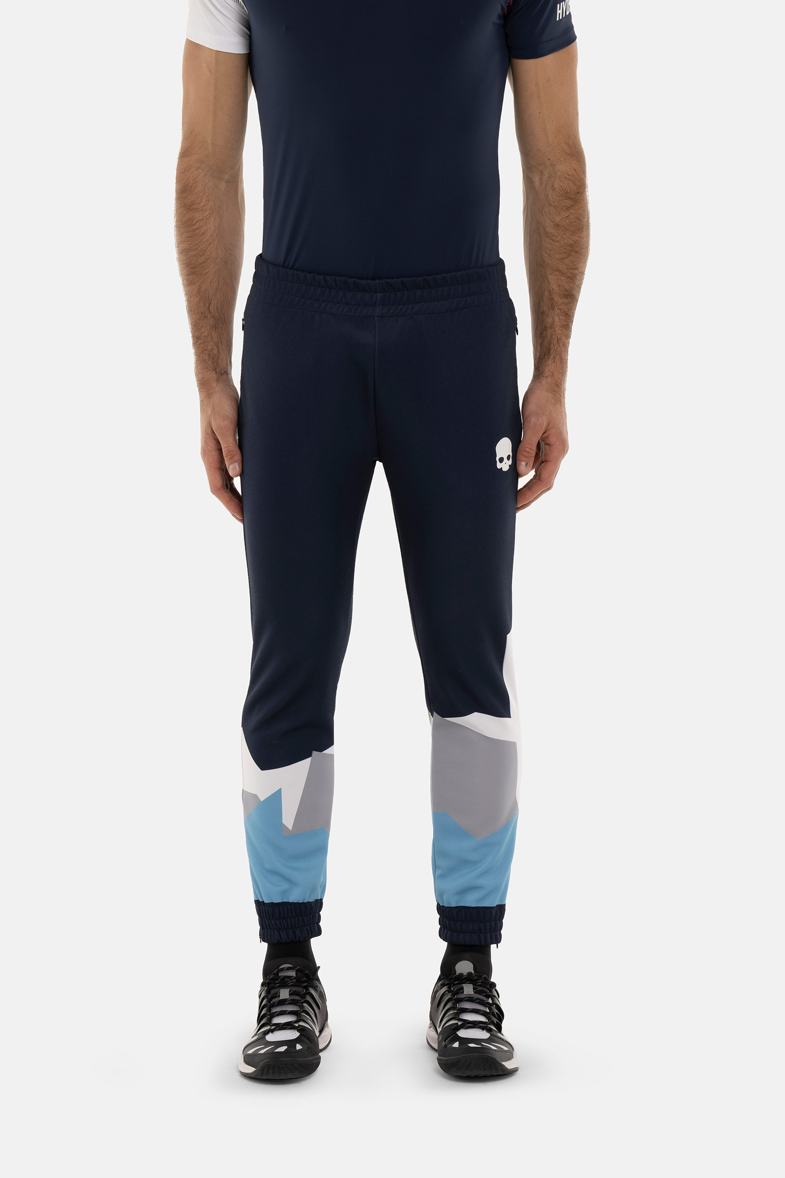 MOUNTAINS PANTS - BLUE - Hydrogen - Luxury Sportwear