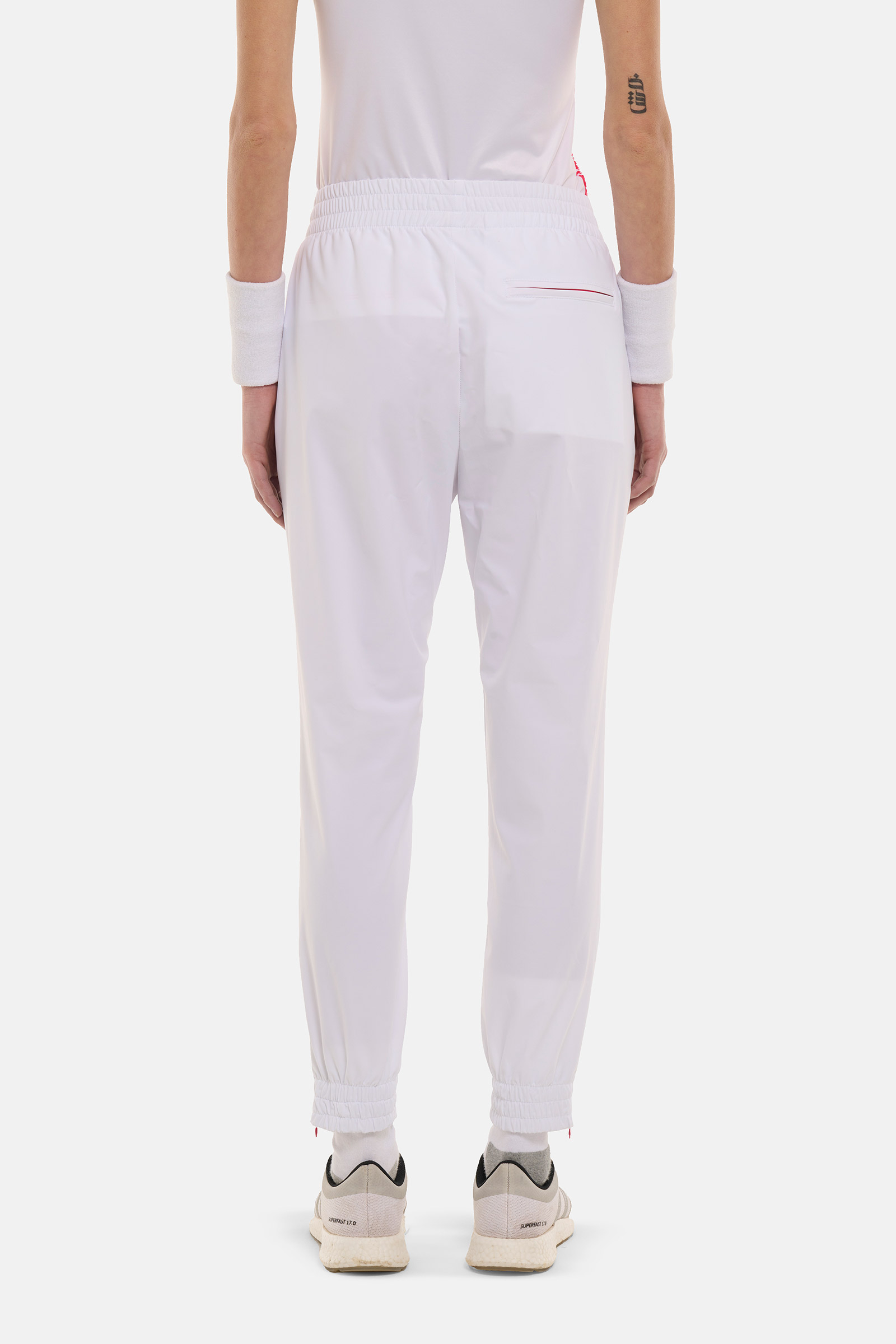 CRUMBLE TECH PANTS HEROES BY HYDROGEN - WHITE,FUCHSIA - Hydrogen - Luxury Sportwear
