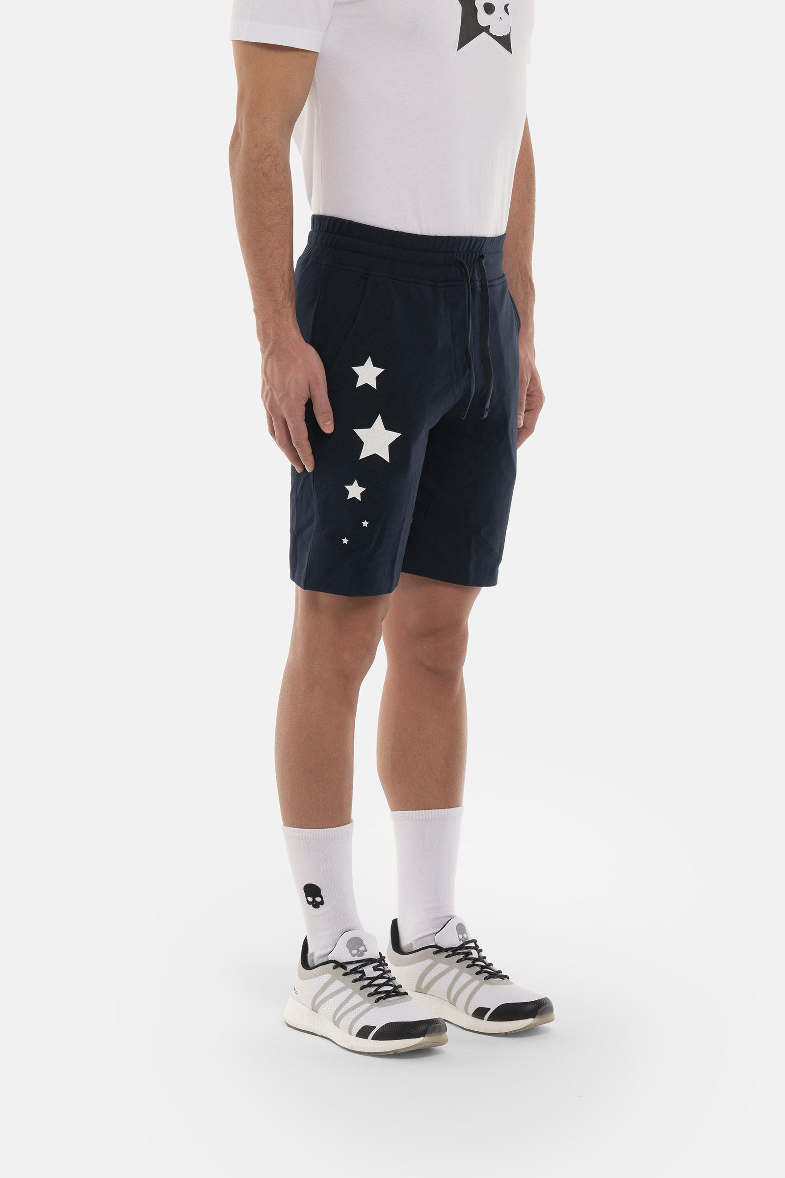 STARS SHORTS - BLUE - Hydrogen - Luxury Sportwear