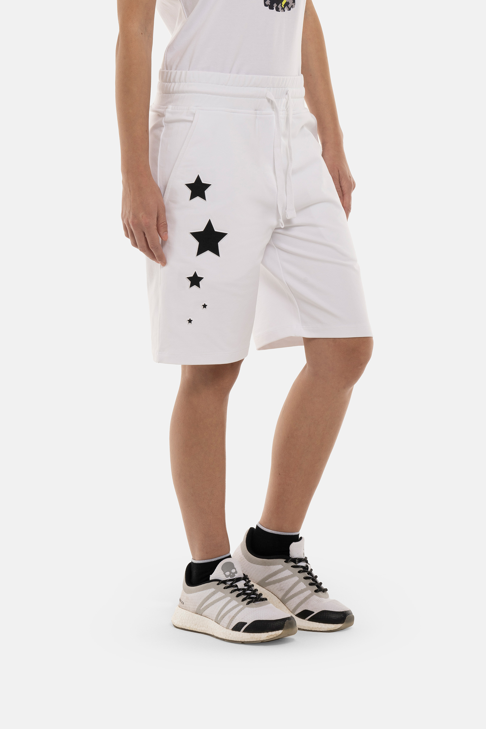 STARS SHORTS - WHITE - Hydrogen - Luxury Sportwear