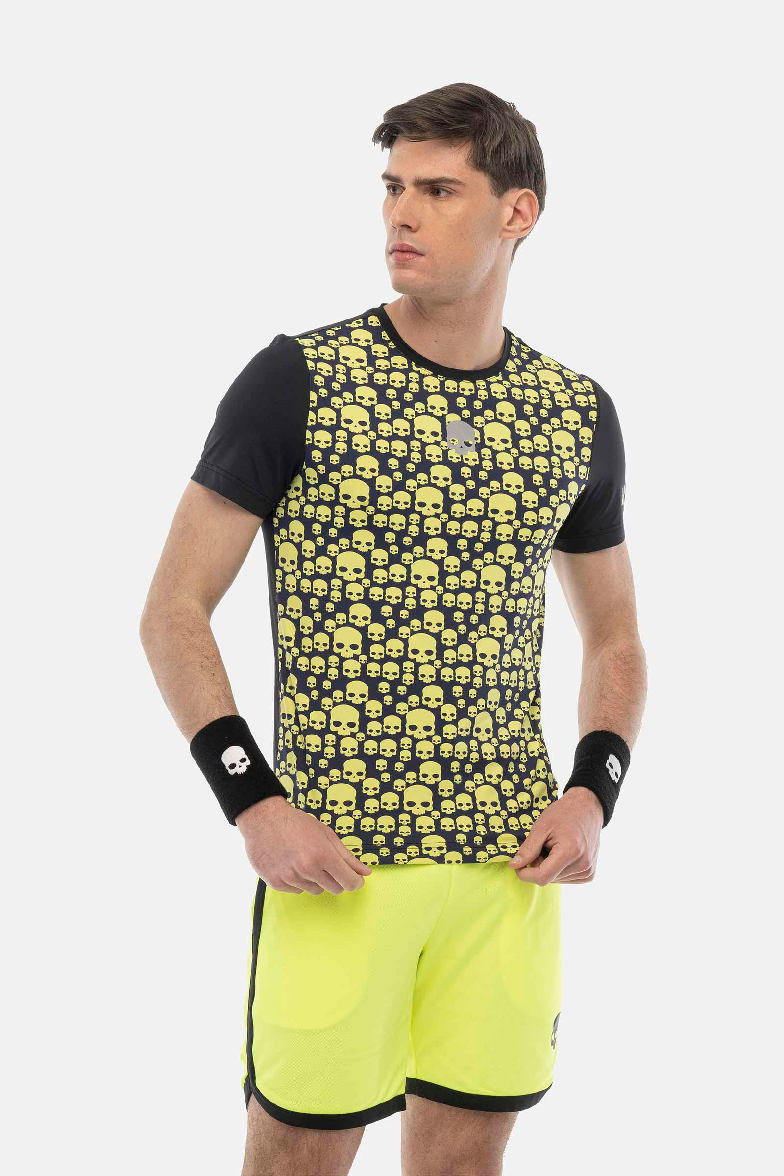 MULTICONS TECH T-SHIRT - BLUE NAVY,YELLOW FLUO - Hydrogen - Luxury Sportwear