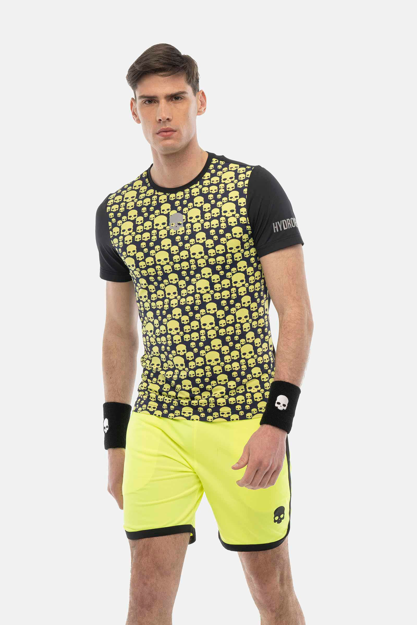 MULTICONS TECH T-SHIRT - BLUE NAVY,YELLOW FLUO - Hydrogen - Luxury Sportwear