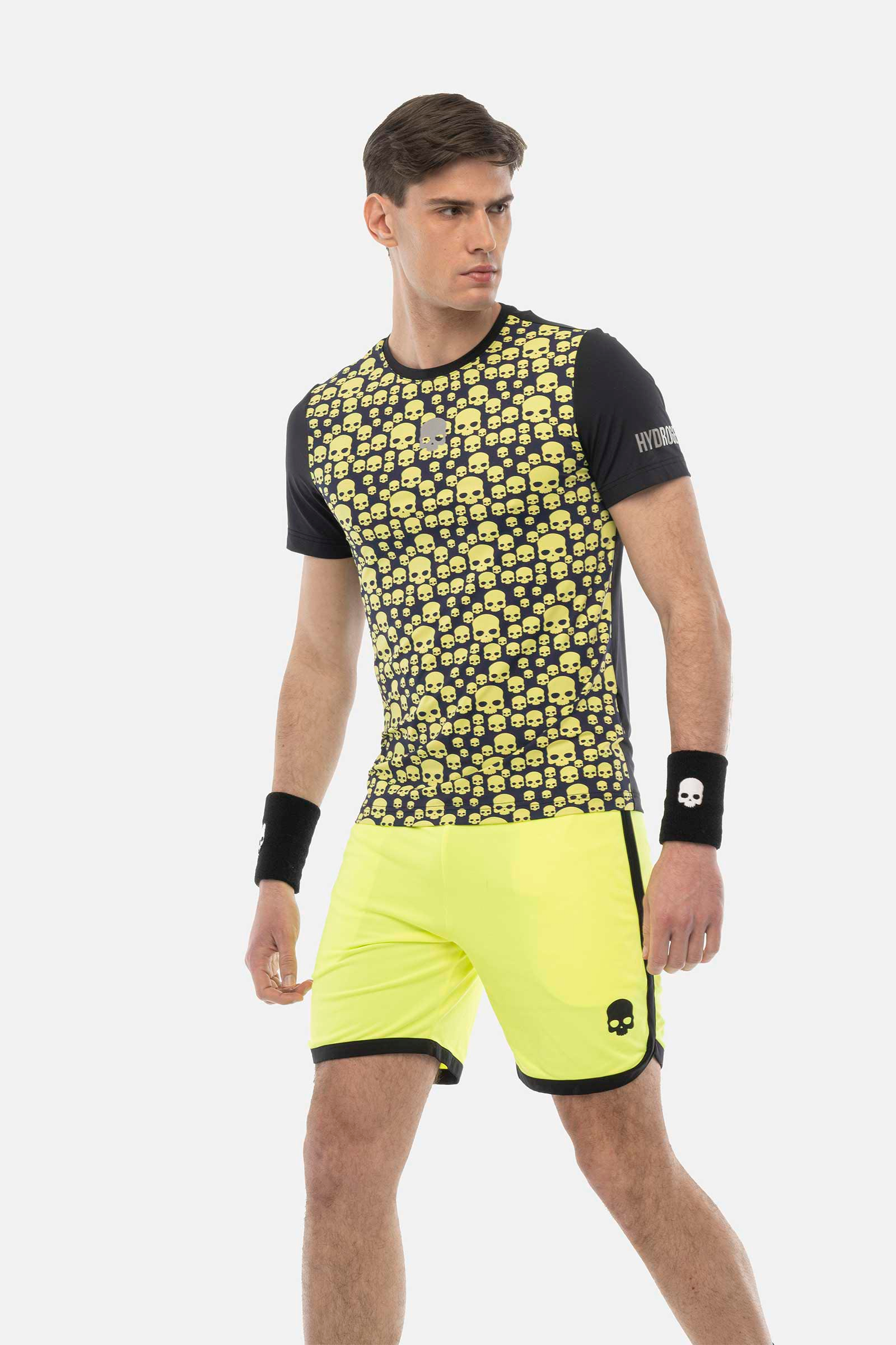 MULTICONS TECH T-SHIRT - BLUE NAVY,YELLOW FLUO - Hydrogen - Luxury Sportwear