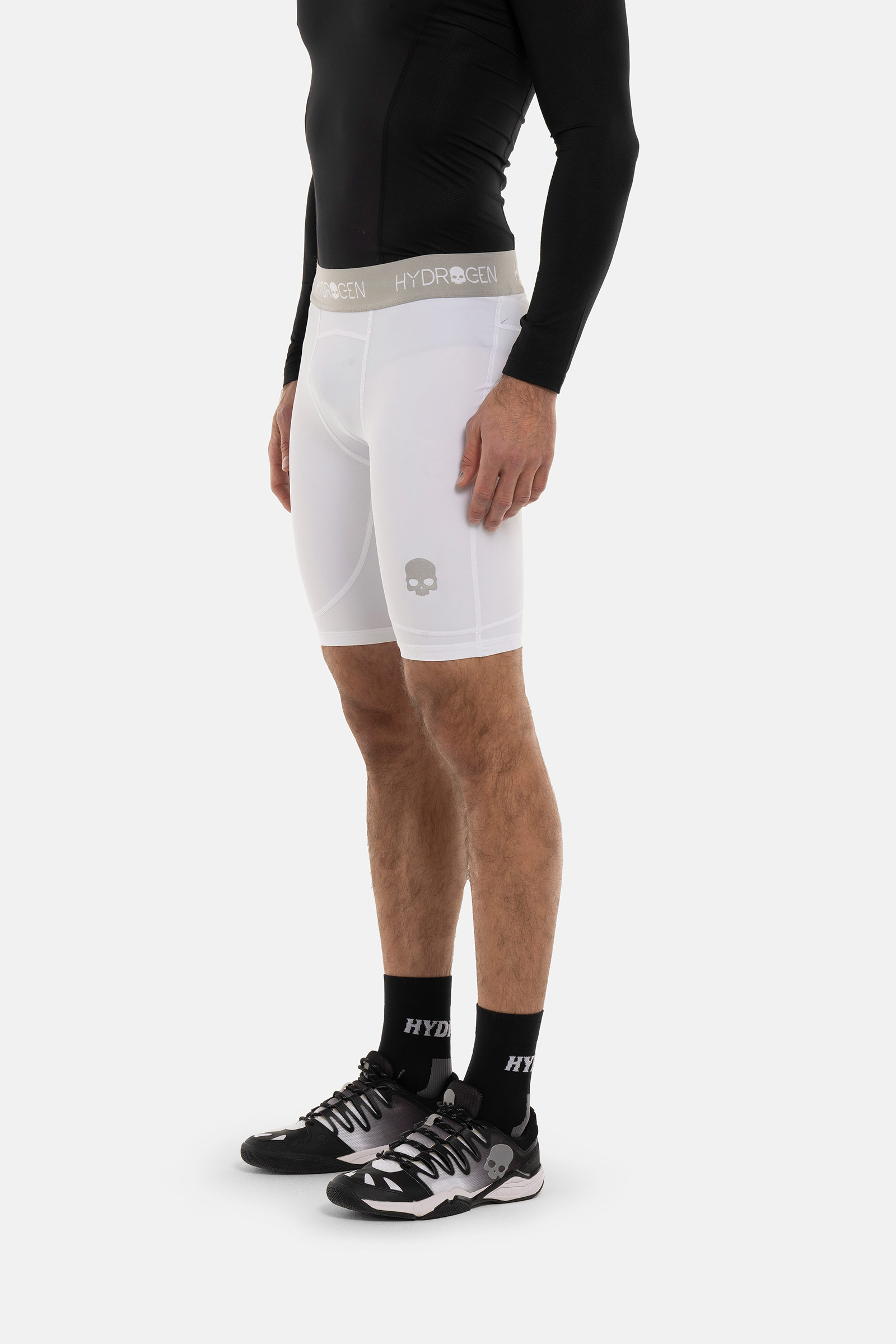 ESSENTIAL SECOND SKIN SHORTS - WHITE - Hydrogen - Luxury Sportwear