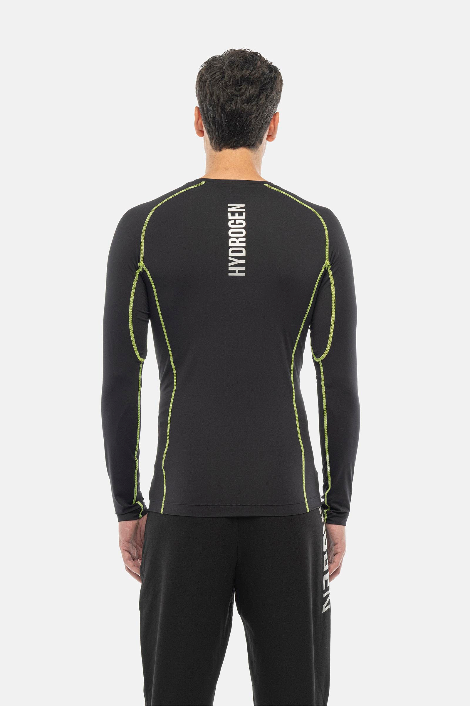 ESSENTIAL SECOND SKIN LS - BLACK,YELLOW - Hydrogen - Luxury Sportwear