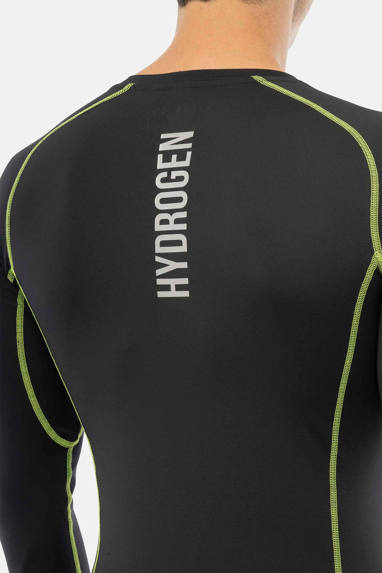 ESSENTIAL SECOND SKIN LS - BLACK,YELLOW - Hydrogen - Luxury Sportwear