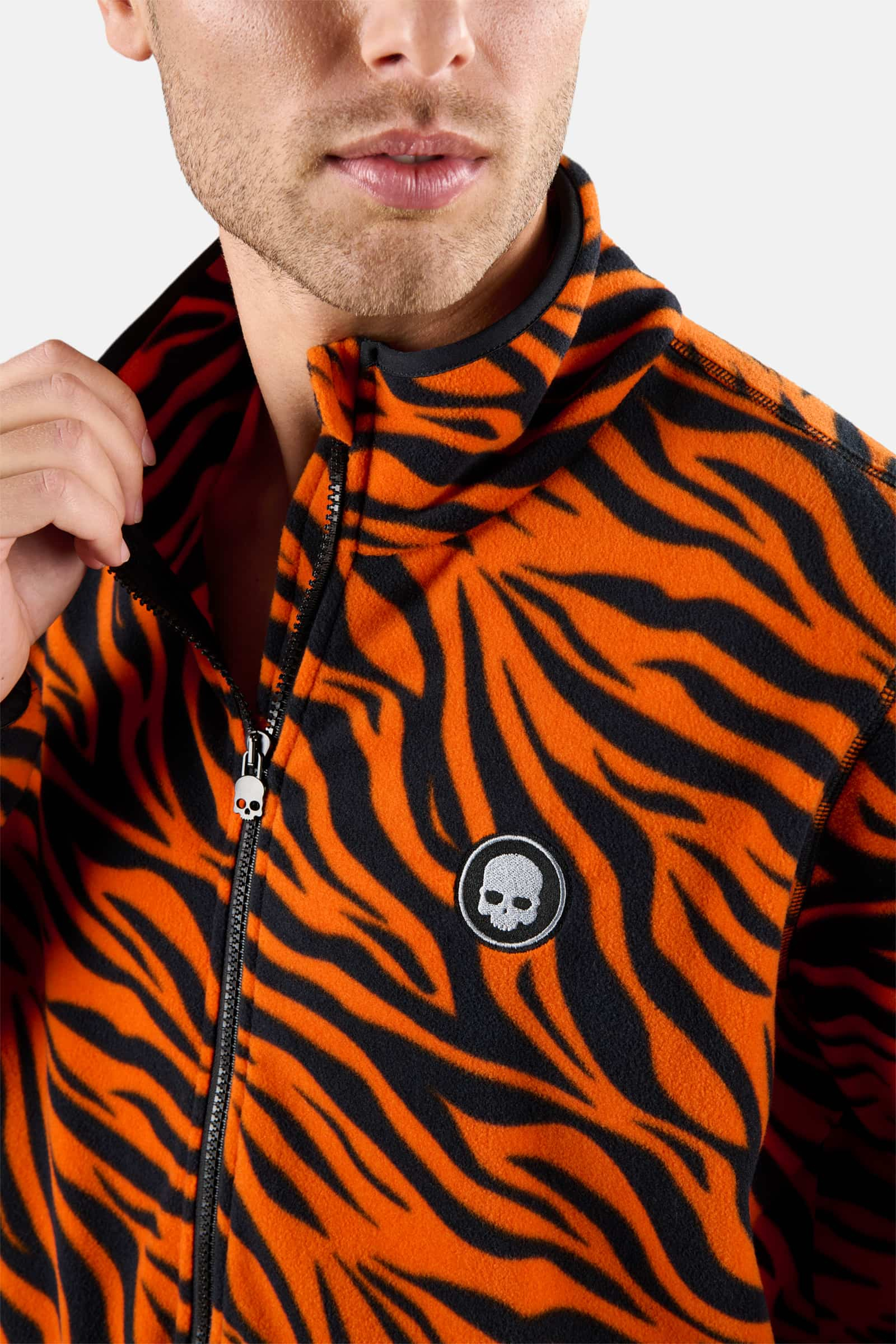 FZ MICROFLEECE GOLF - ORANGE TIGER - Hydrogen - Luxury Sportwear