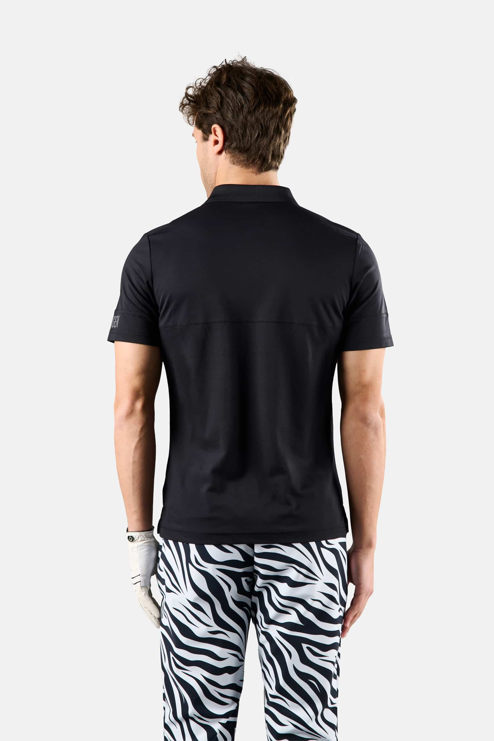 STRIPE POLO - BLACK,ZEBRA - Hydrogen - Luxury Sportwear
