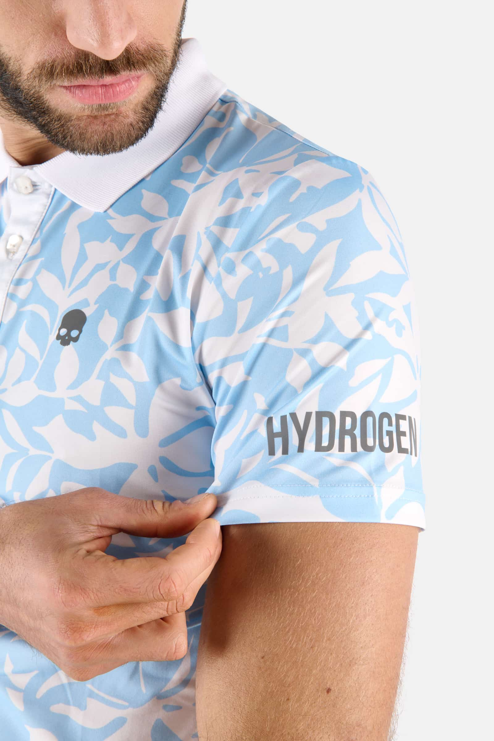 POLO CON STAMPA JUNGLE - WHITE - Abbigliamento sportivo | Hydrogen