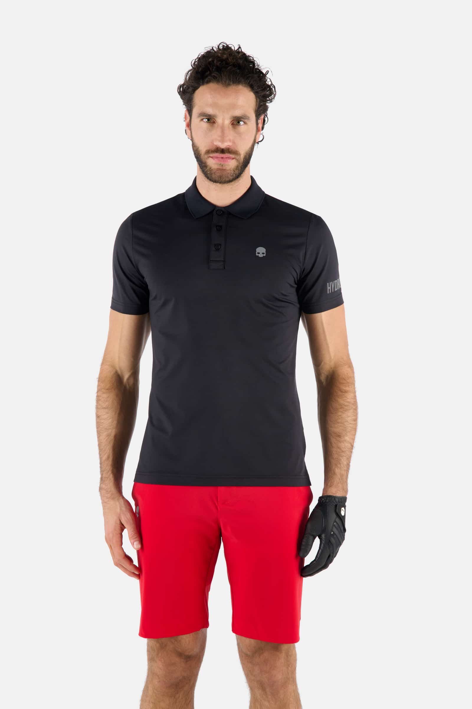 OVER GAME GOLF POLO COMFORT - BLACK - Hydrogen - Luxury Sportwear