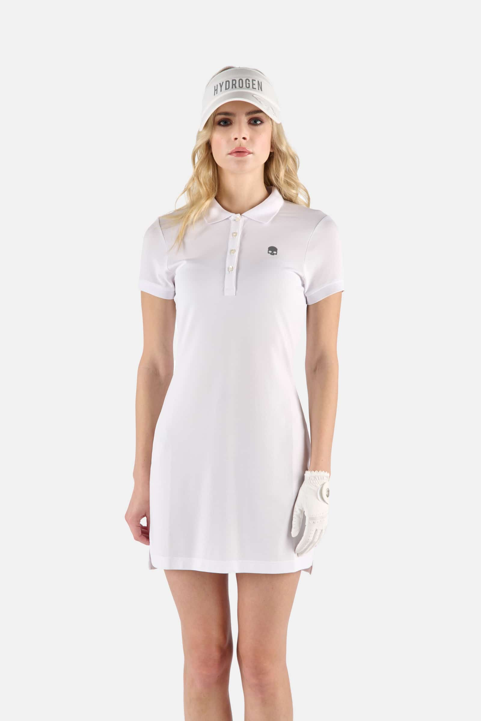 PIQUET DRESS - WHITE - Hydrogen - Luxury Sportwear