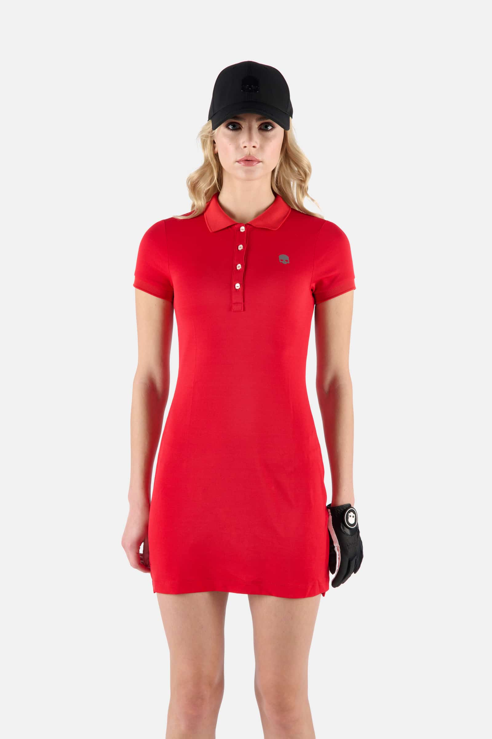 PIQUET DRESS - RED - Hydrogen - Luxury Sportwear