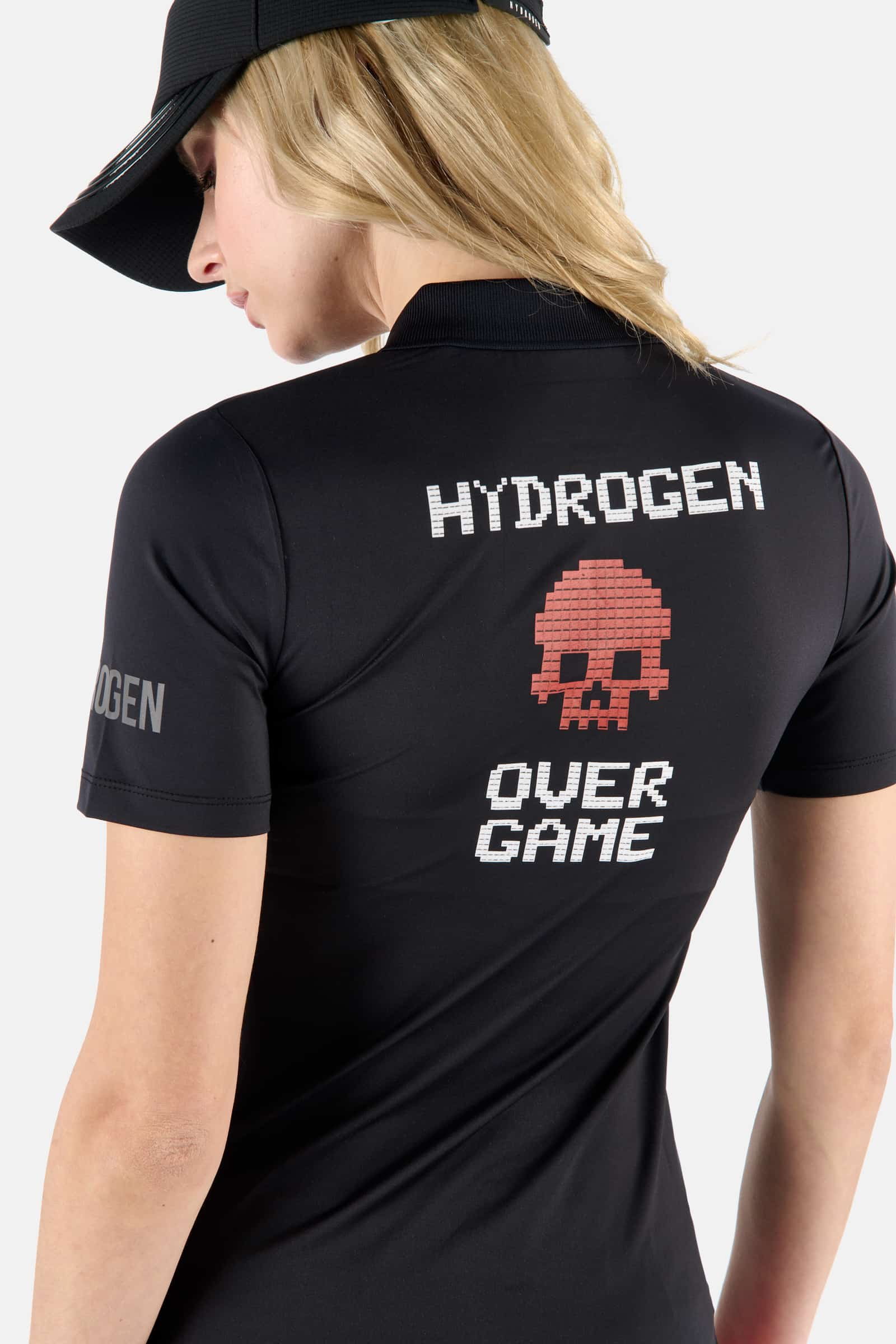 POLO CON STAMPA OVER GAME - BLACK - Abbigliamento sportivo | Hydrogen