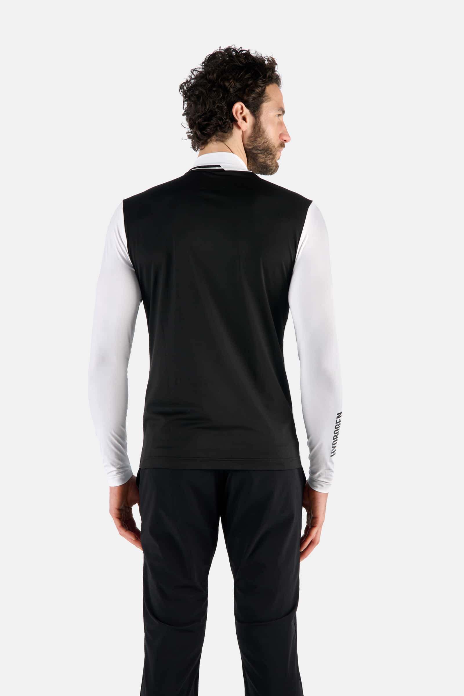 ROLL NECK LS - WHITE,BLACK - Hydrogen - Luxury Sportwear
