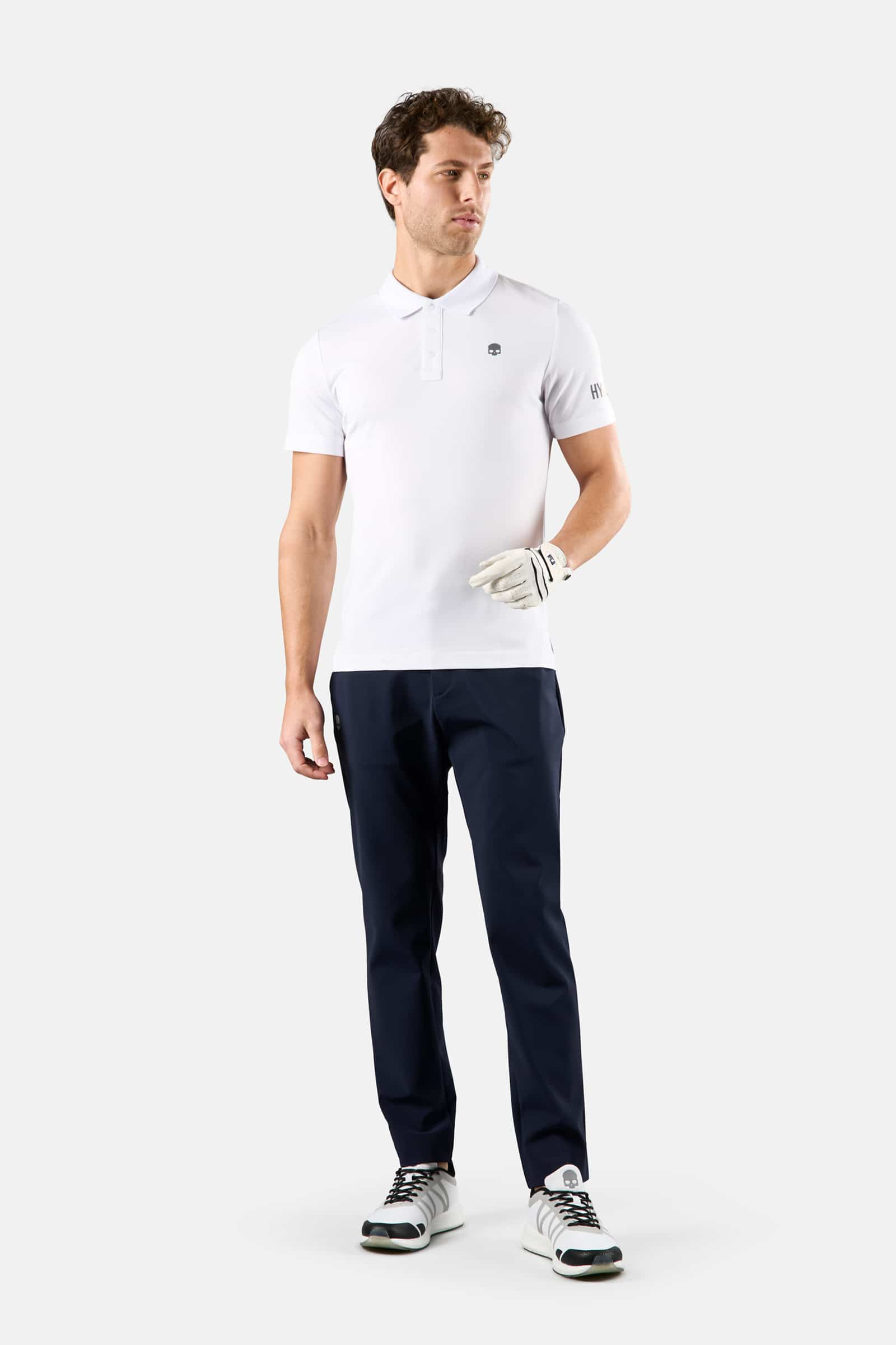 GOLF PIQUET POLO - WHITE - Hydrogen - Luxury Sportwear
