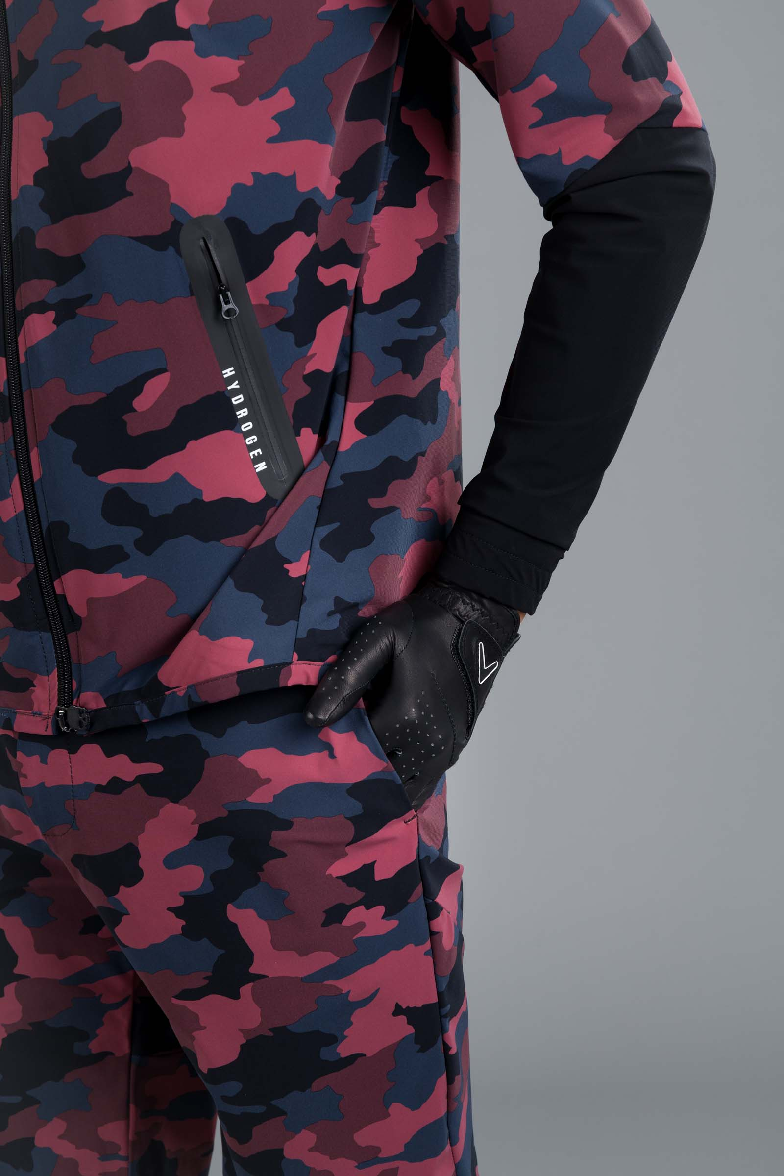 GOLF JKT - BORDEAUX CAMOUFLAGE - Hydrogen - Luxury Sportwear