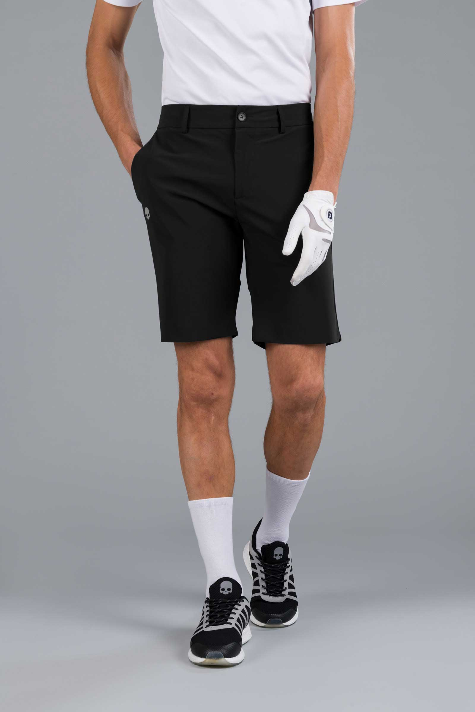 GOLF SHORTS - BLACK - Abbigliamento sportivo | Hydrogen