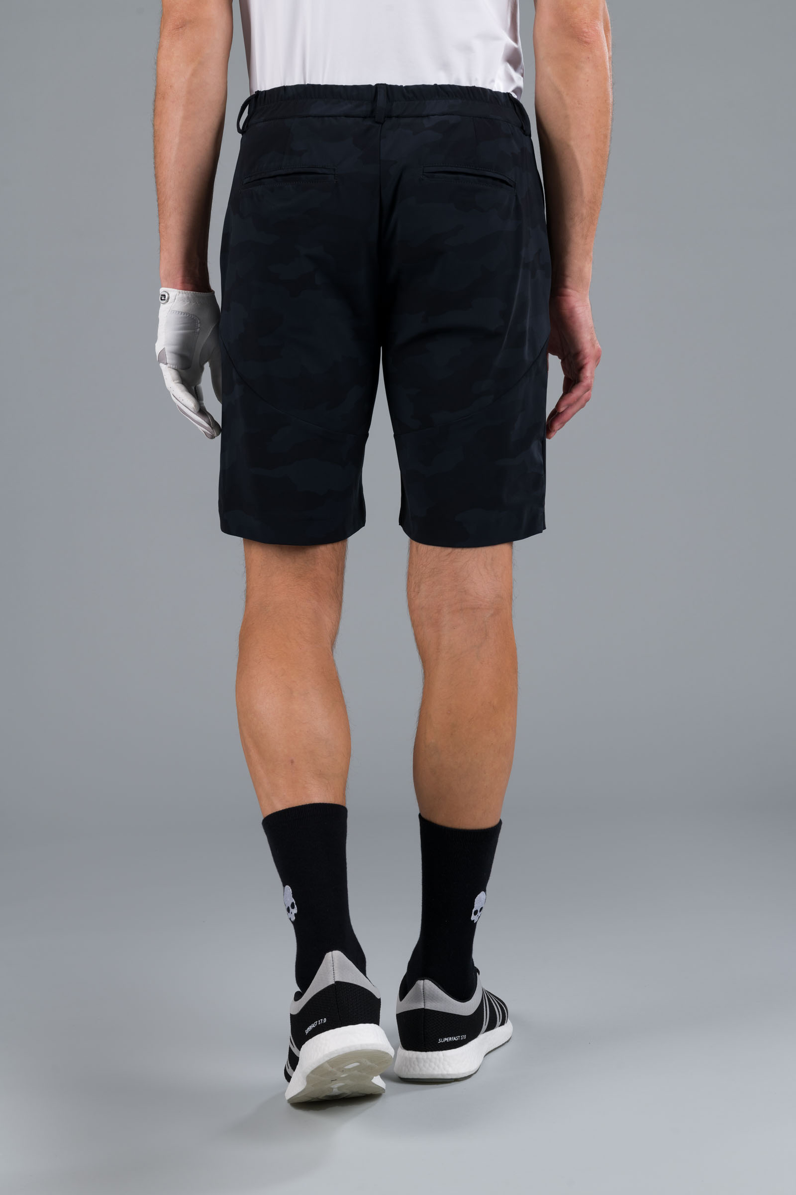 GOLF SHORTS - BLACK CAMOUFLAGE - Hydrogen - Luxury Sportwear